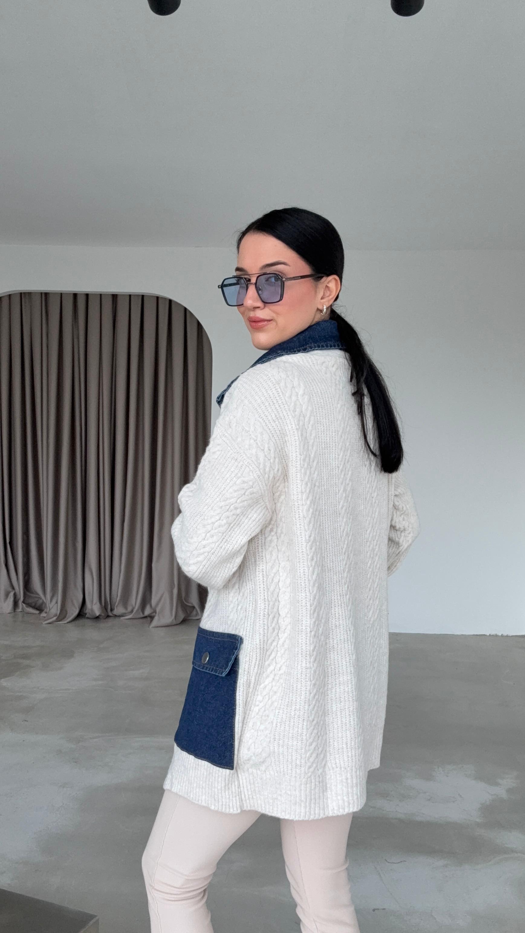 Kemer Detaylı Hırka (VNT0078)