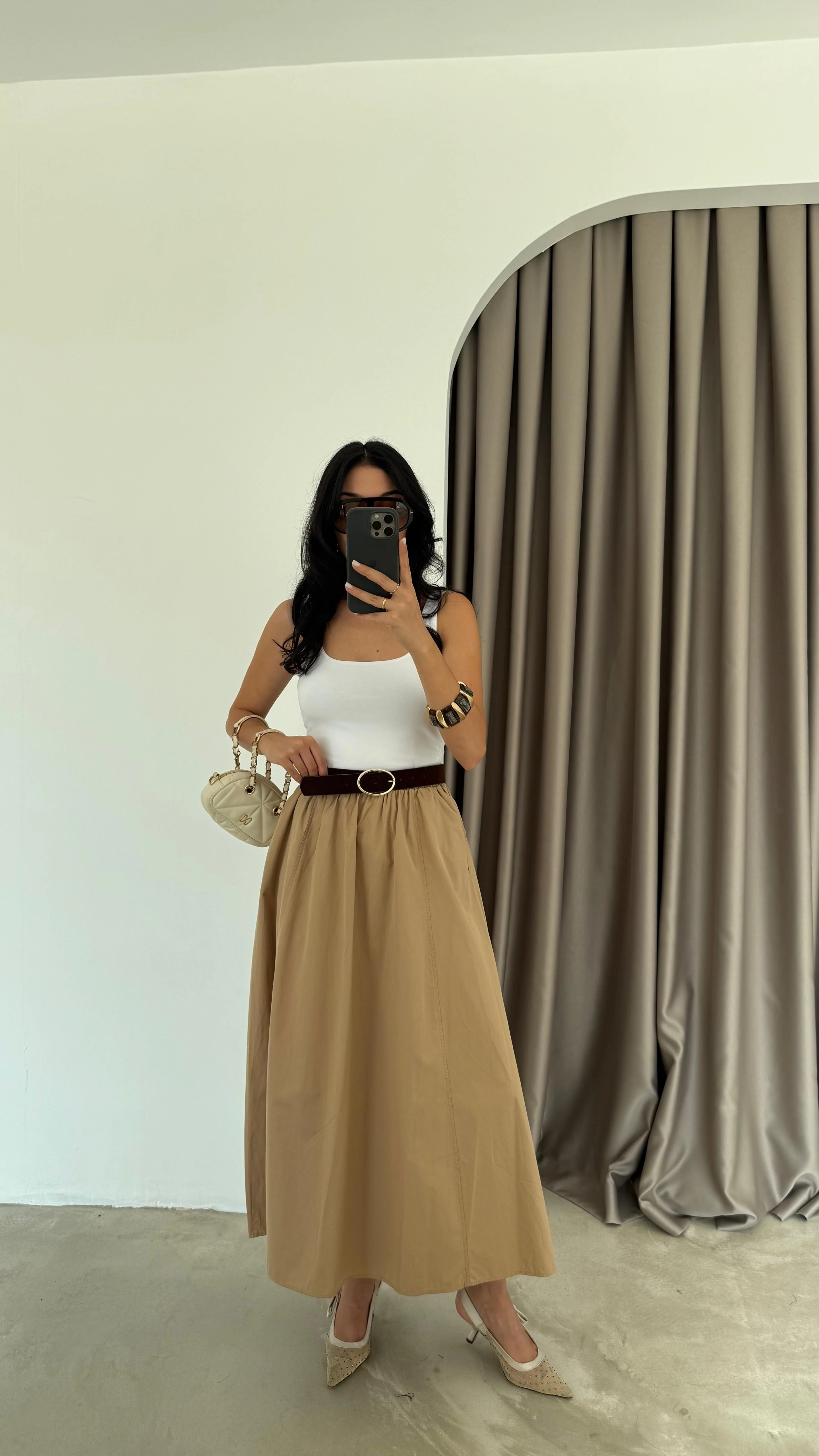 Bel Lastikli Cepli Etek (VNTBP)