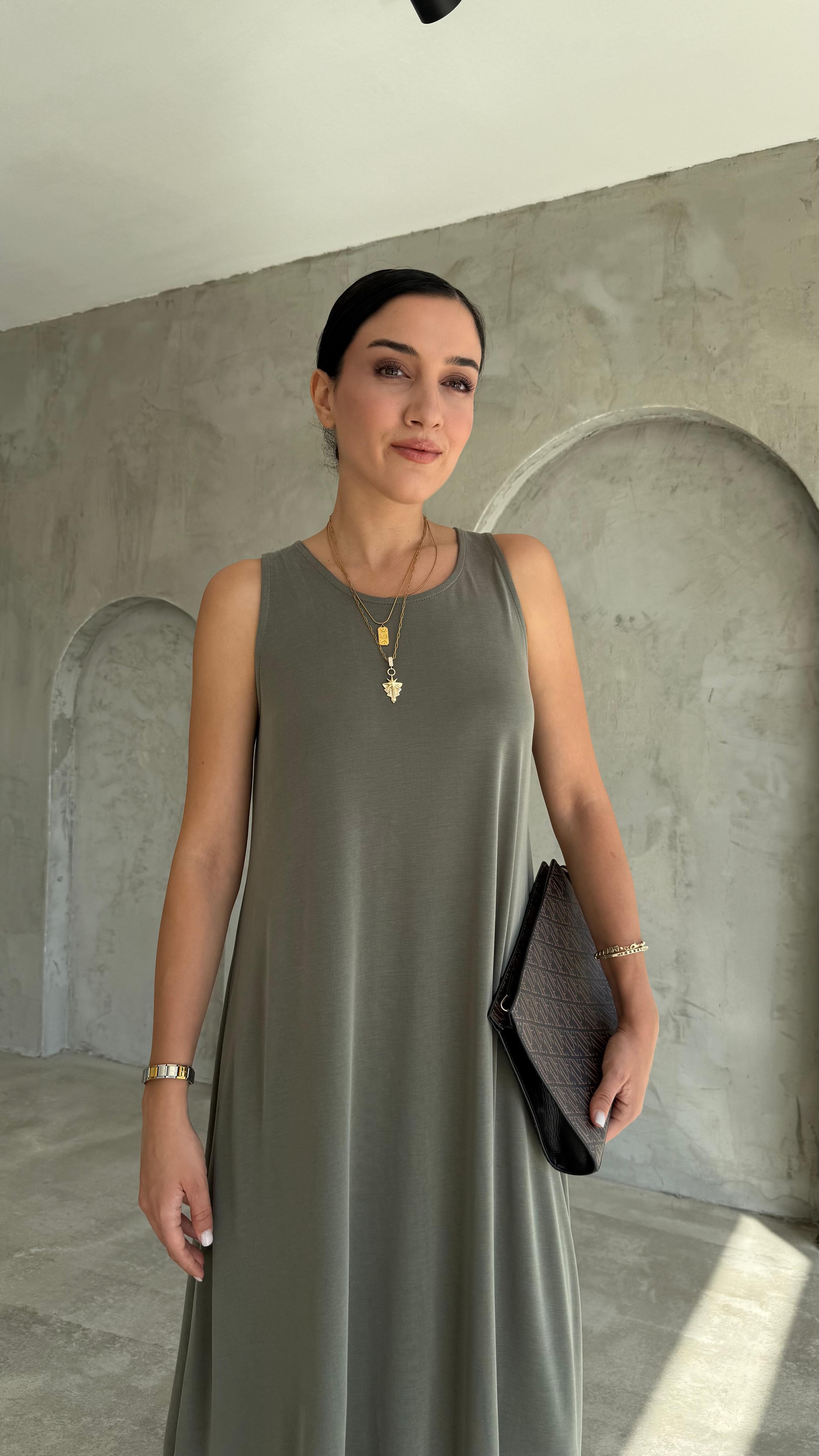 Modal Kumaş Elbise (VNT0101)