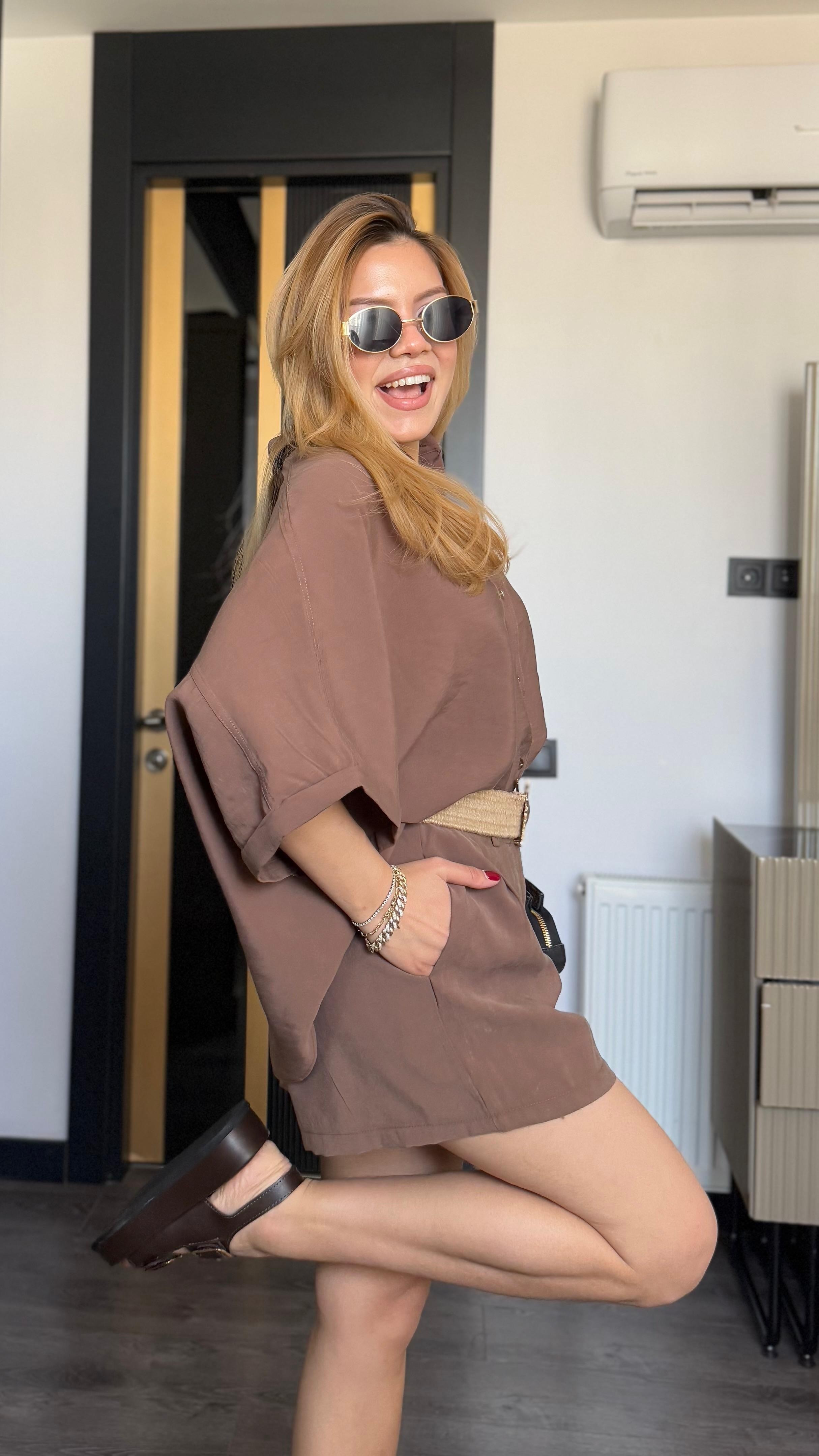 Tensel Kumaş Şortlu Takım (VNTMD)