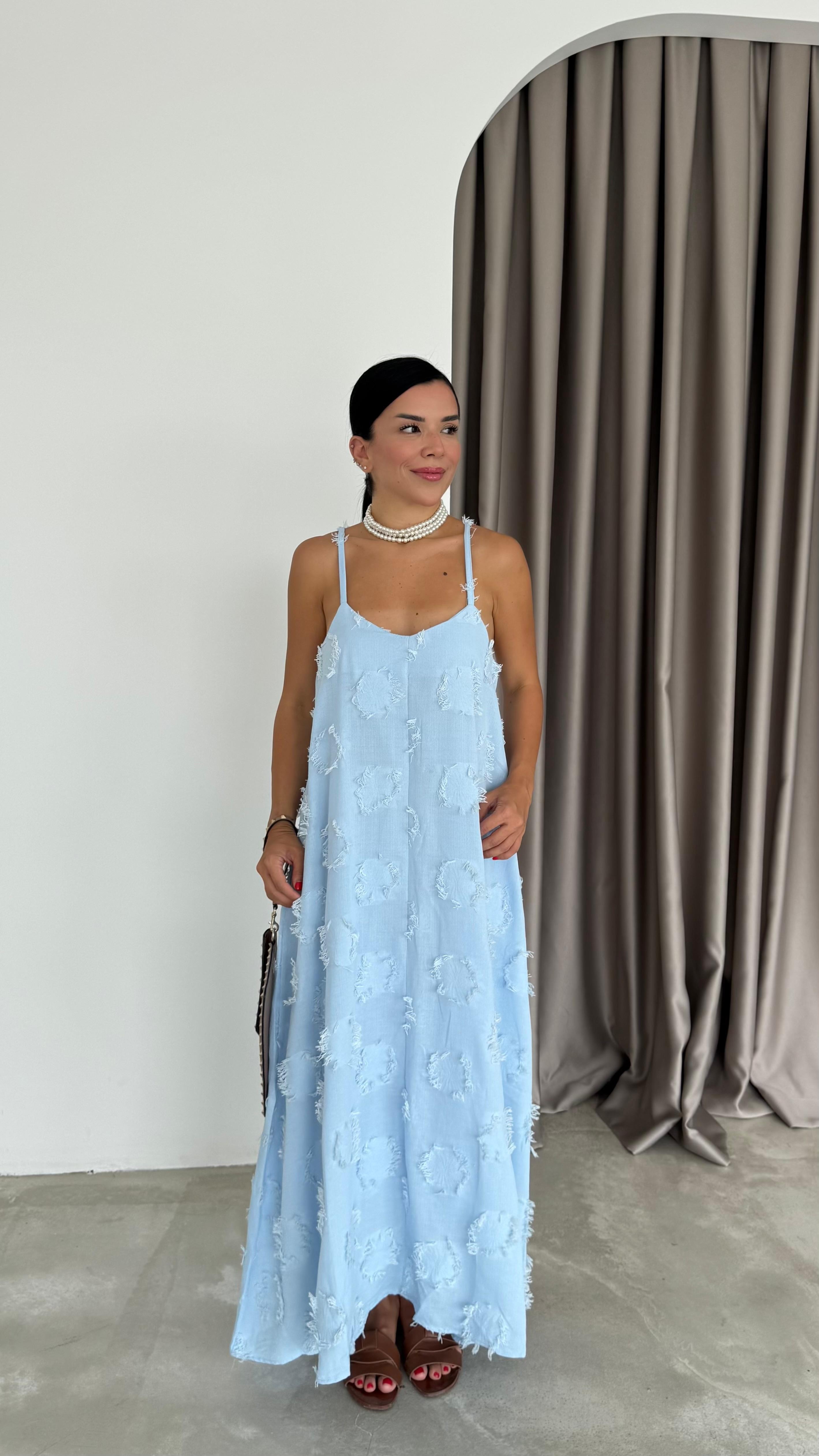 Püskül Detay Elbise (VNT3060)