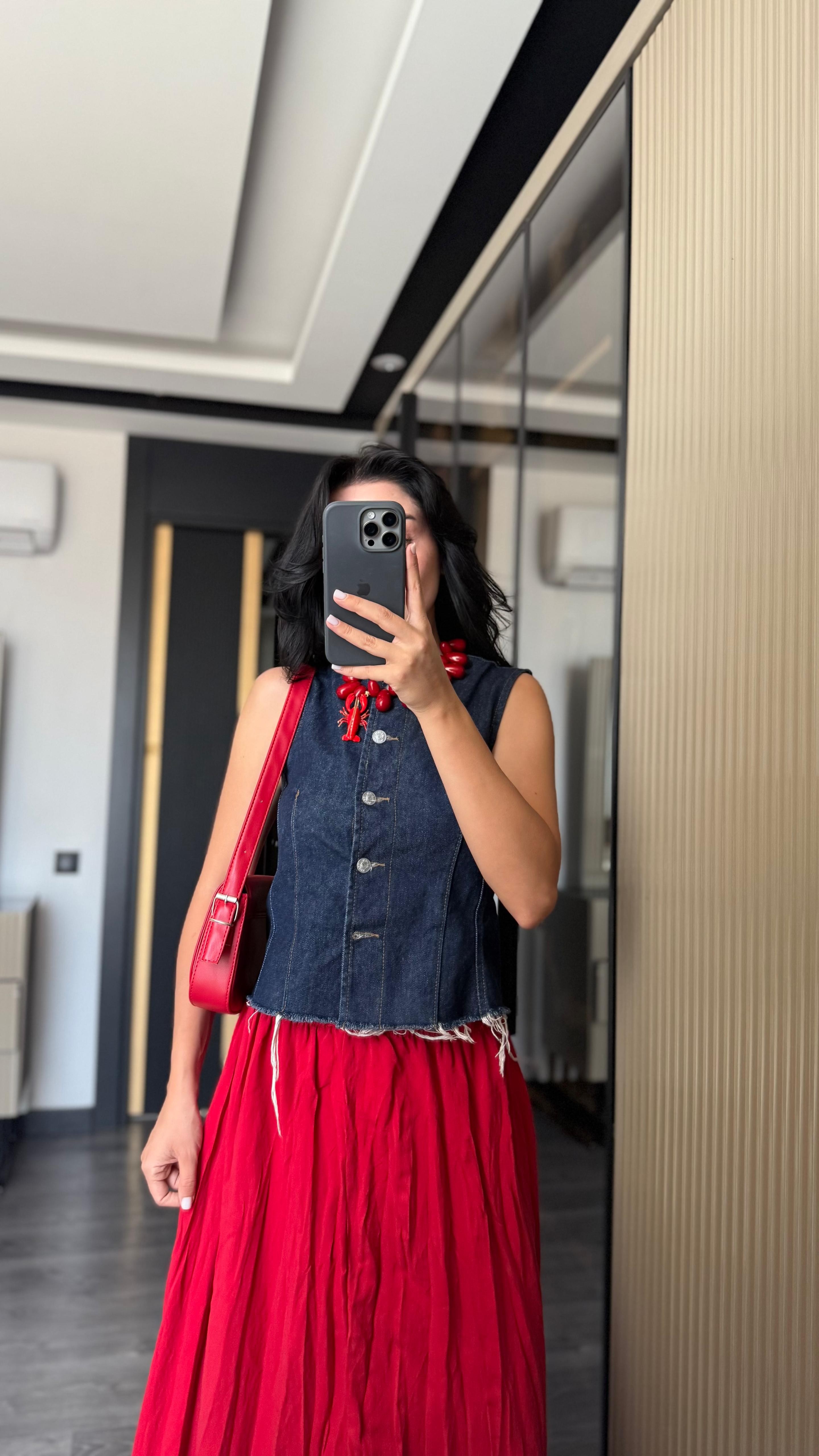 Denim Yelek (VNTFLW)