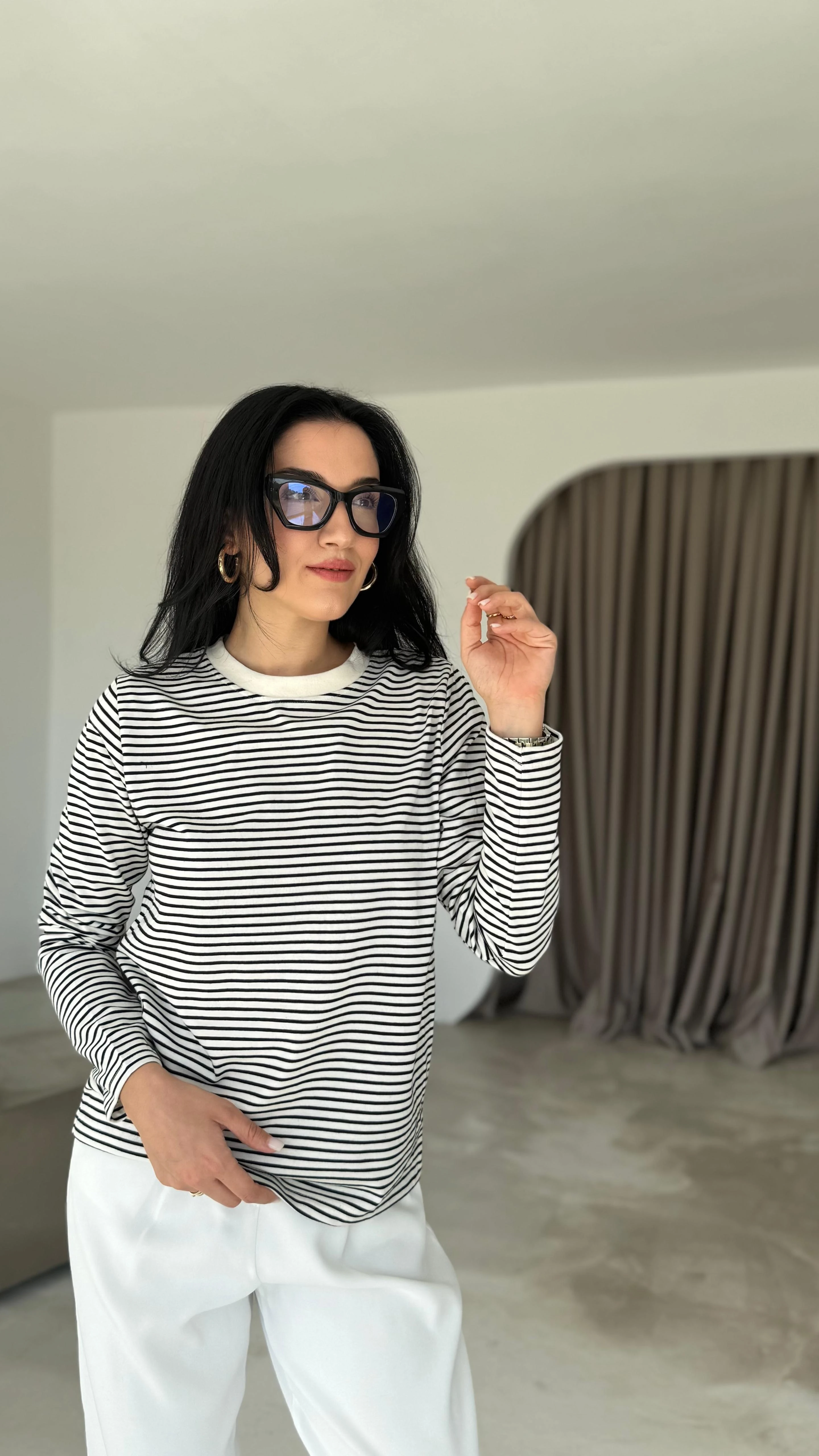 Marka Muadili Uzun Kollu Tshirt