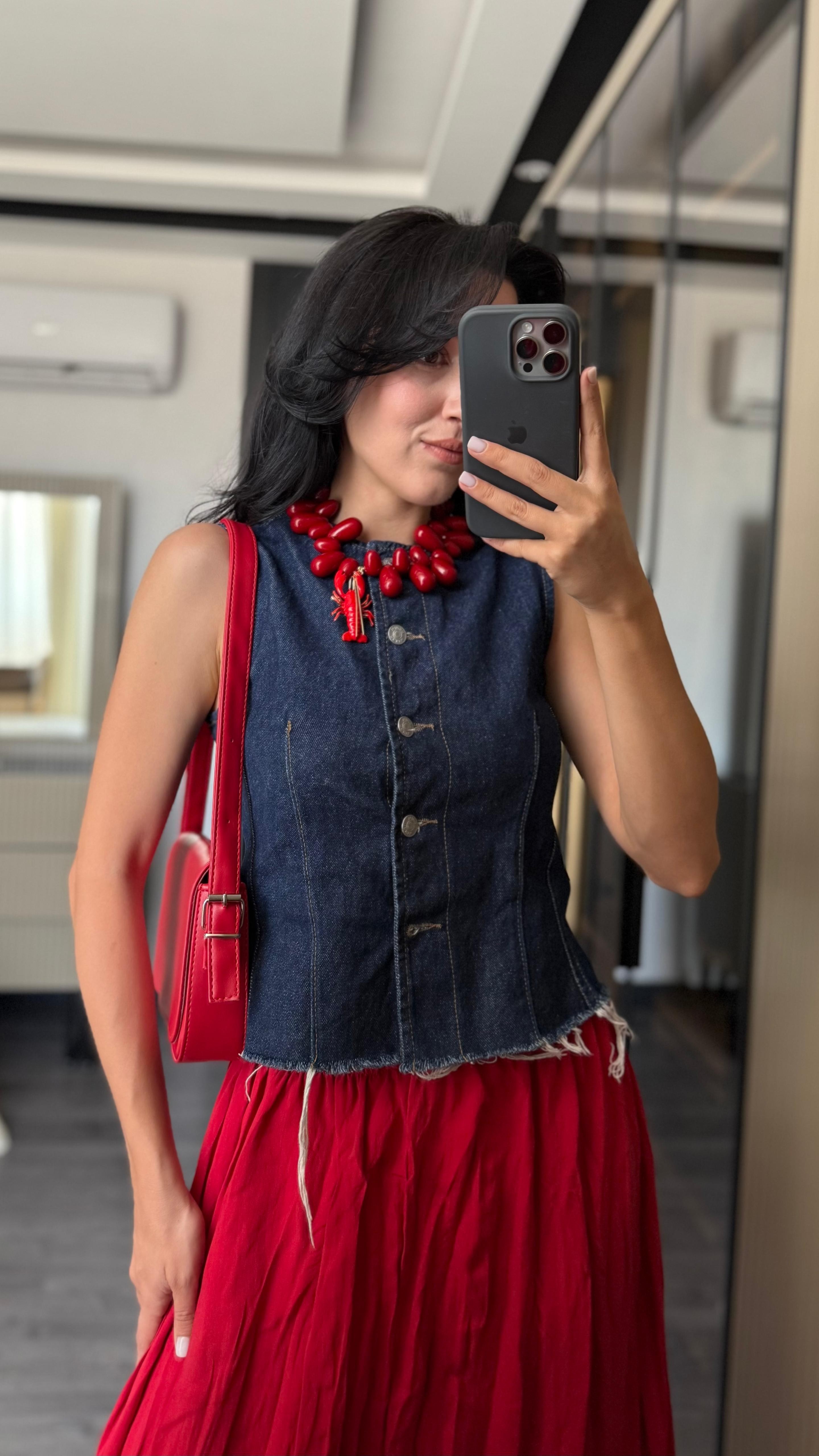 Denim Yelek (VNTFLW)
