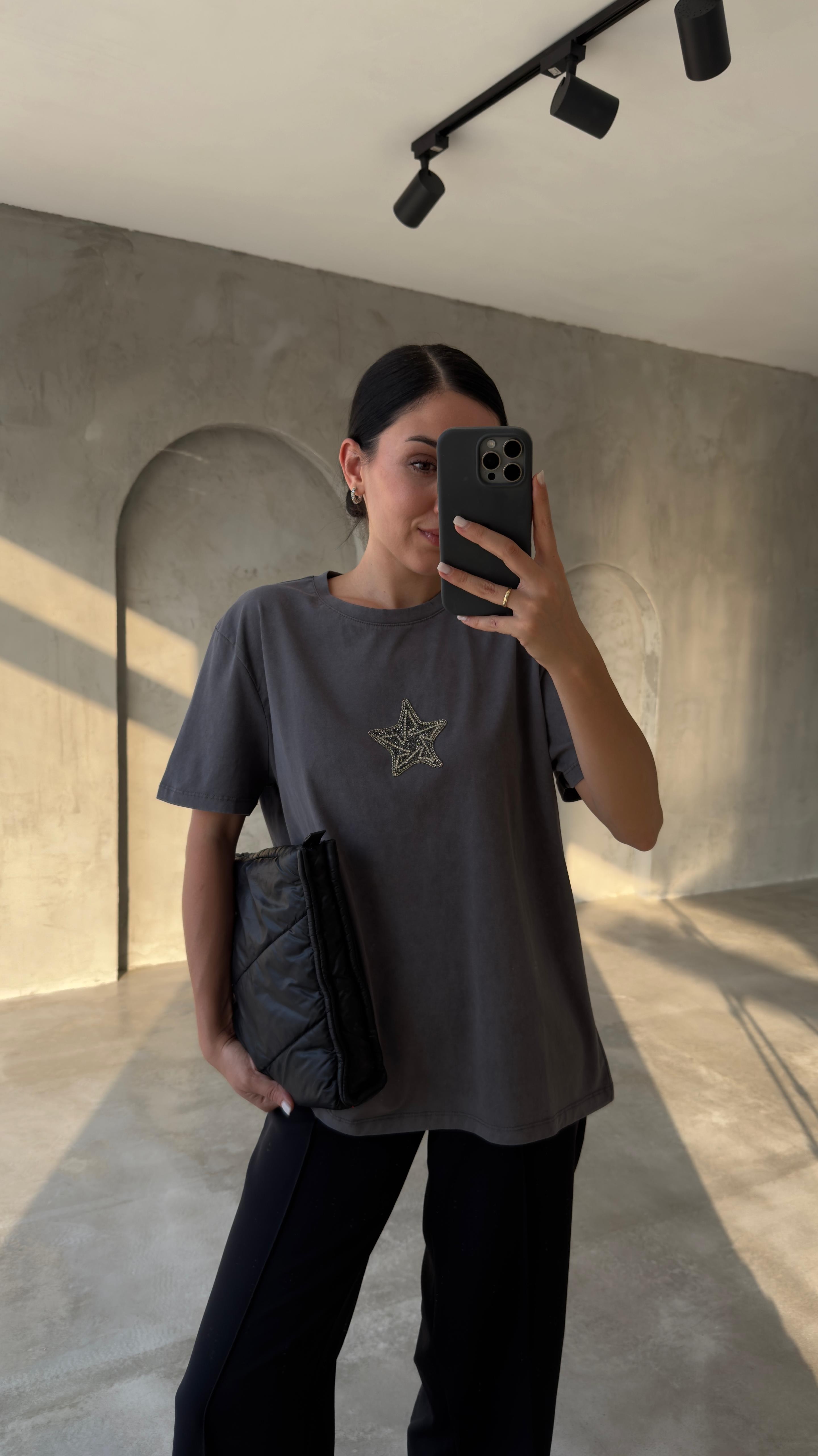 Orijinal Marka Yıldız İşlemeli Tshirt (VNTYLD)