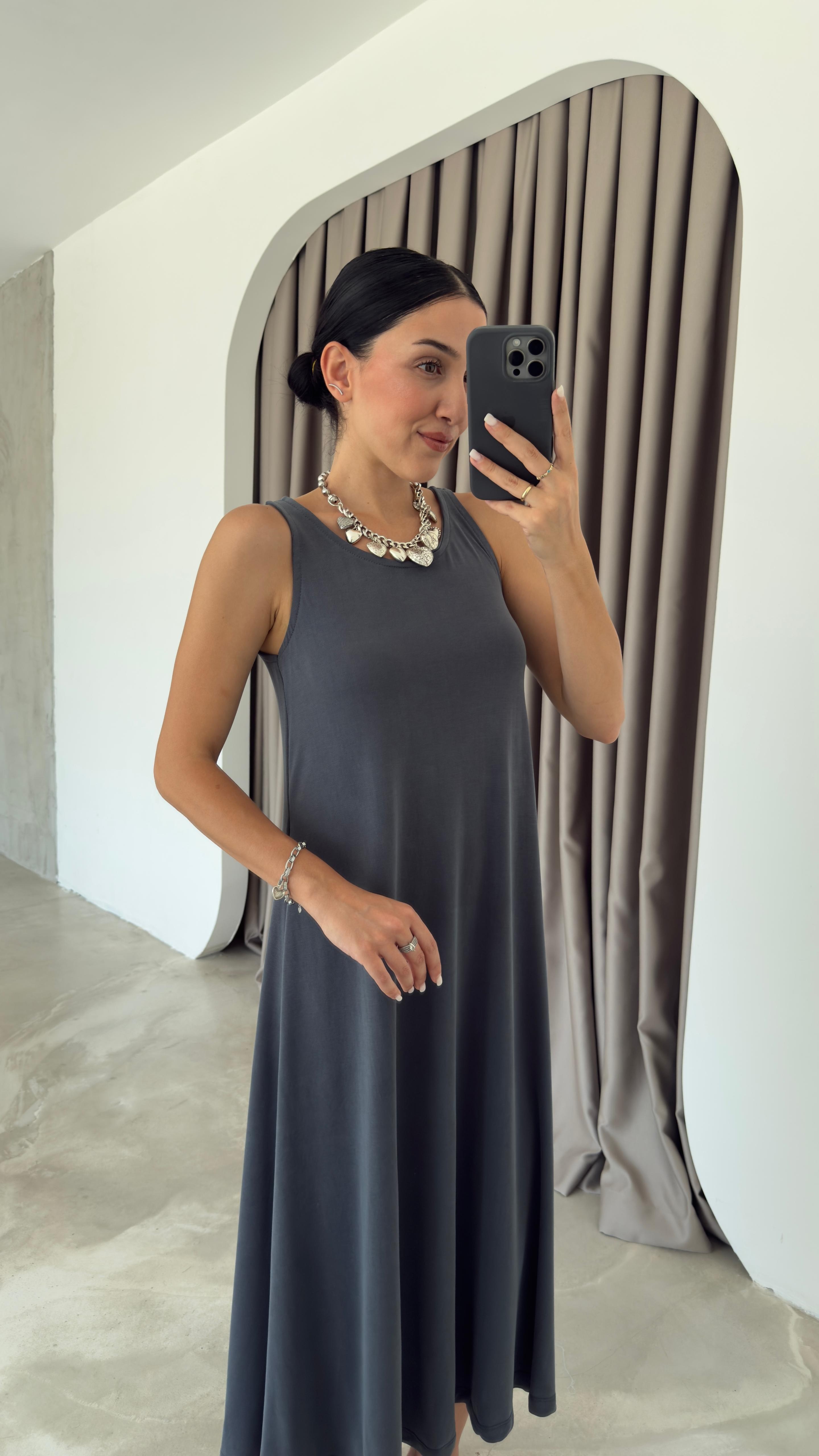 Modal Kumaş Elbise (VNT0101)
