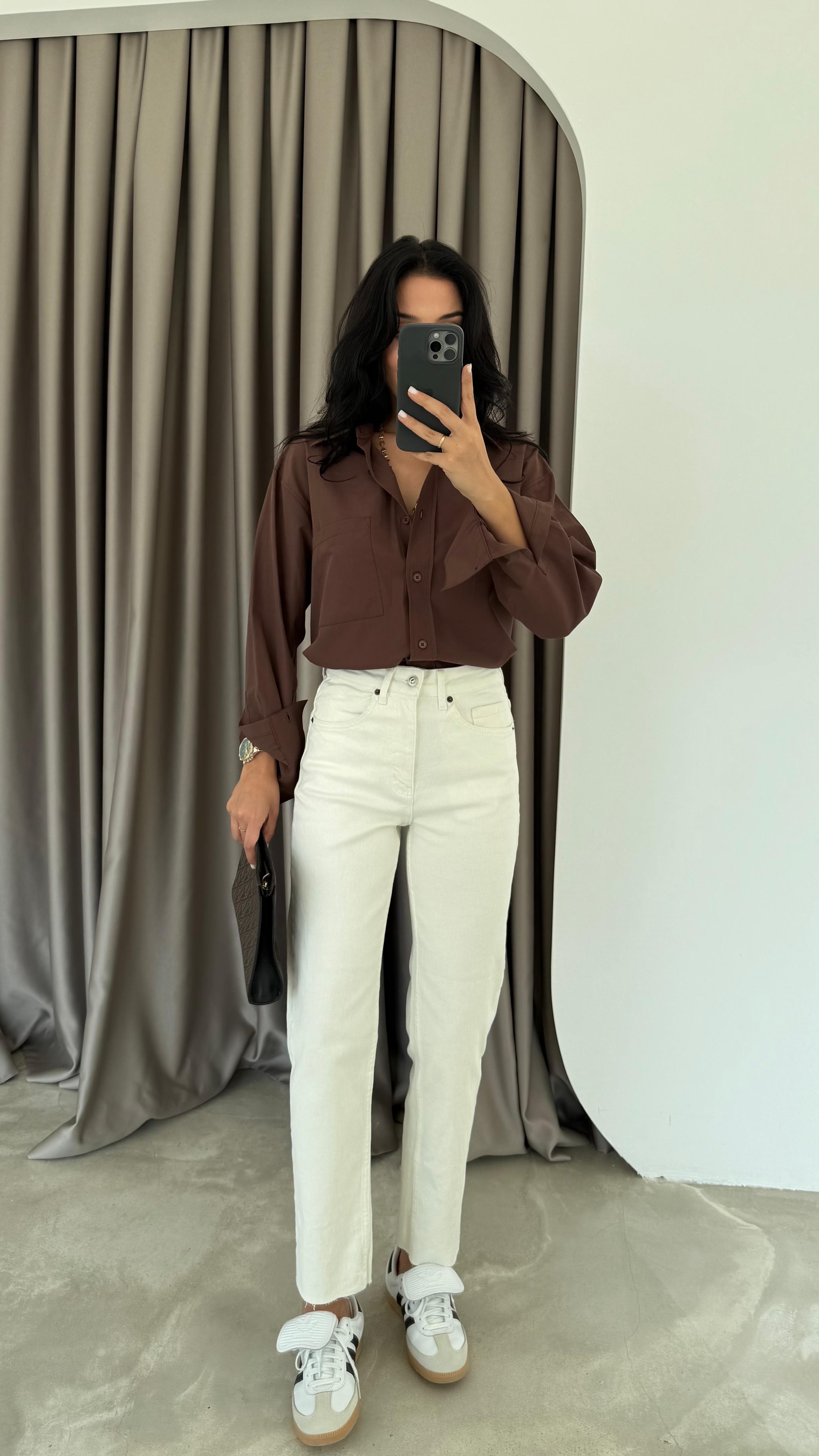 Orijinal Marka Kesik Paça Boyfit Jean (VNTUTC)