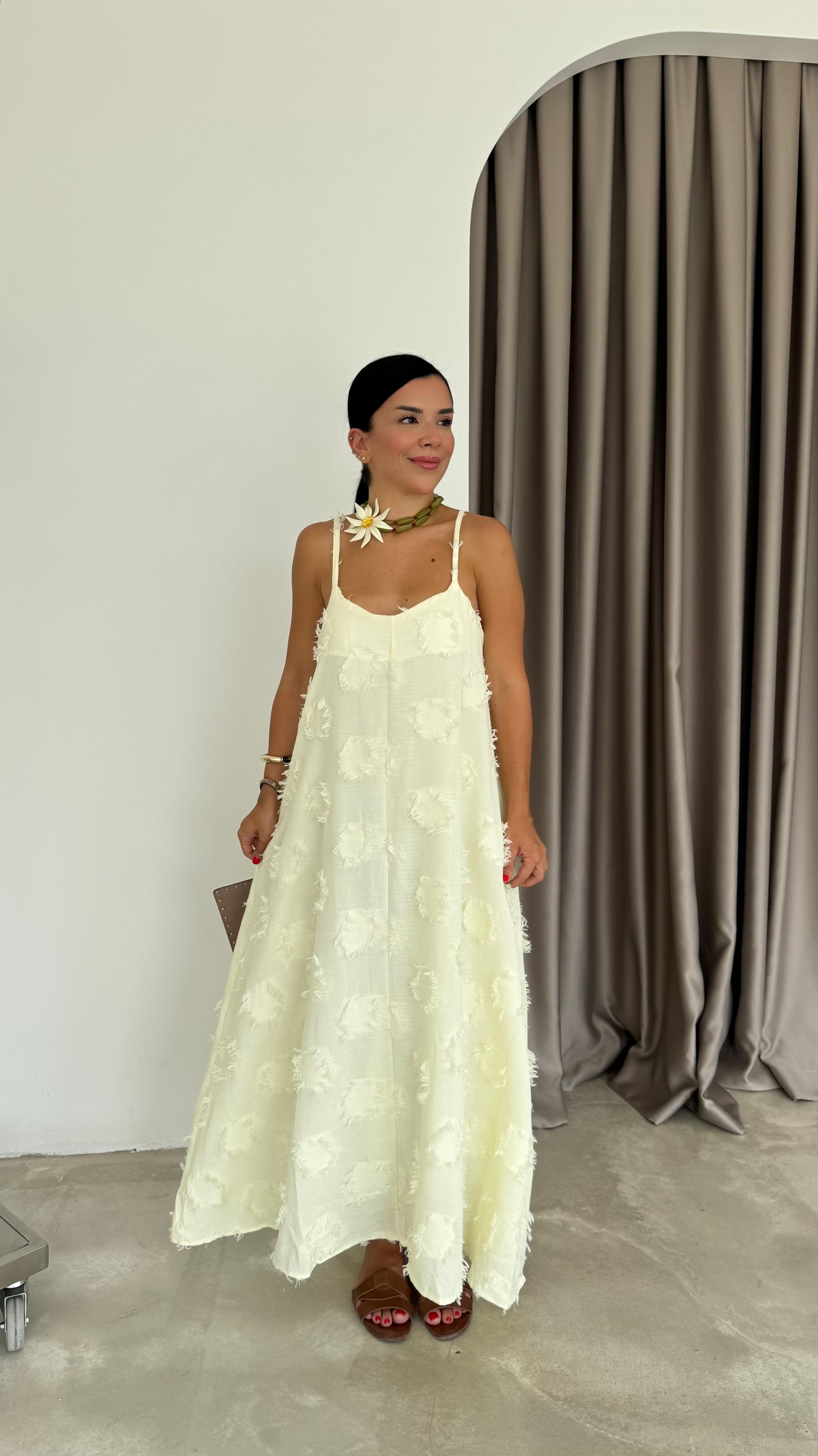 Püskül Detay Elbise (VNT3060)