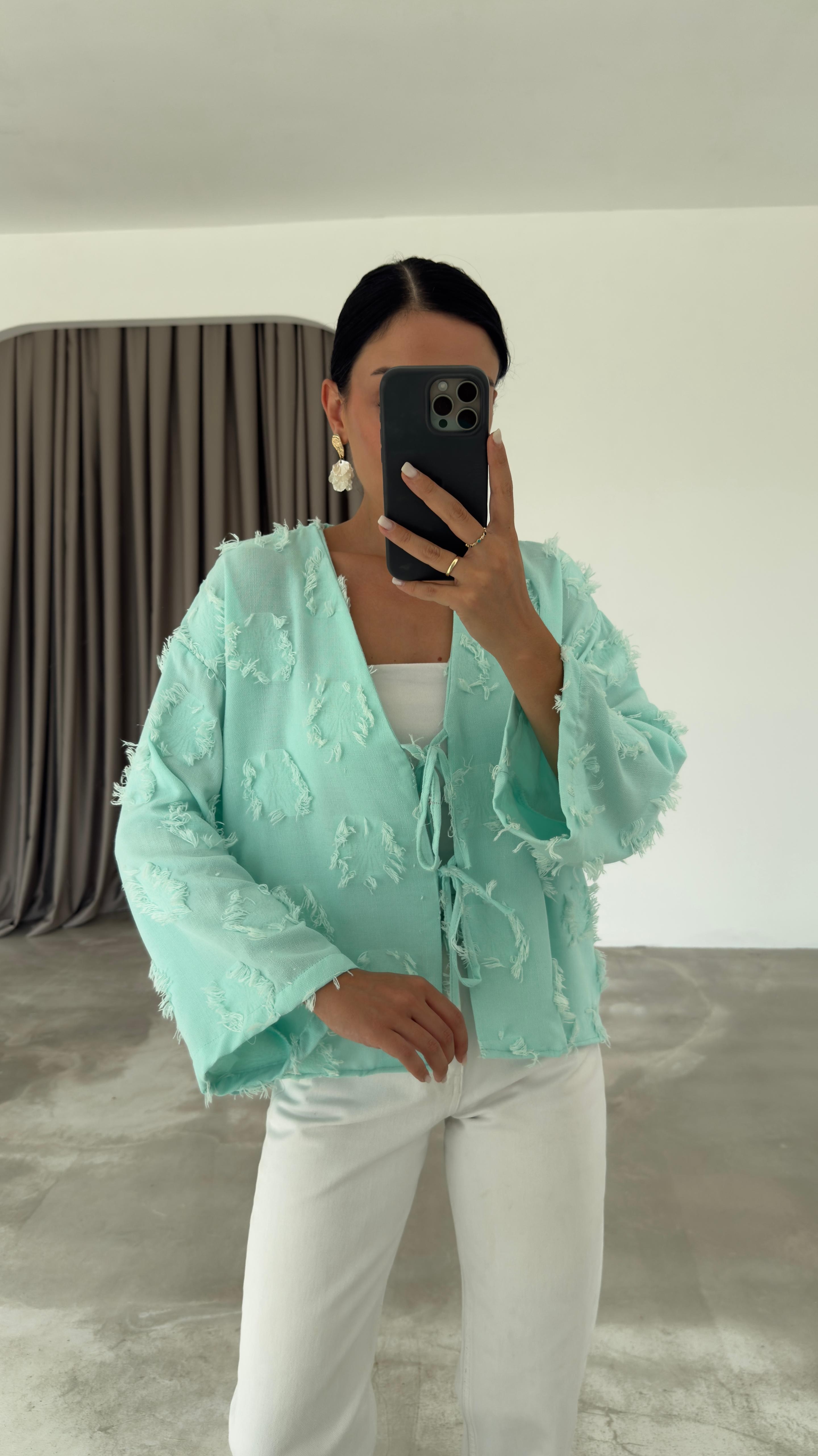 Püsküllü Kimono (VNT7012)