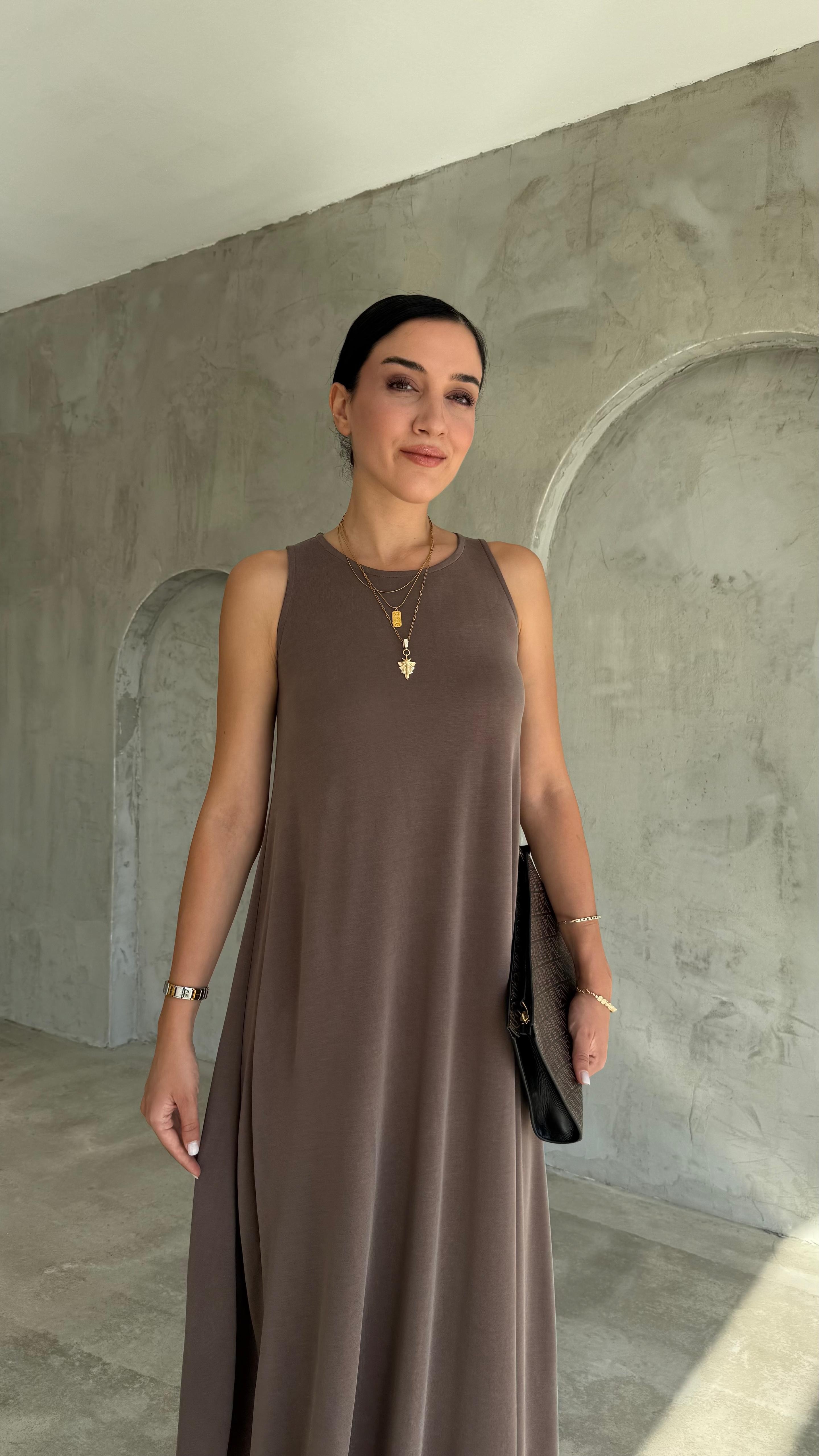Modal Kumaş Elbise (VNT0101)