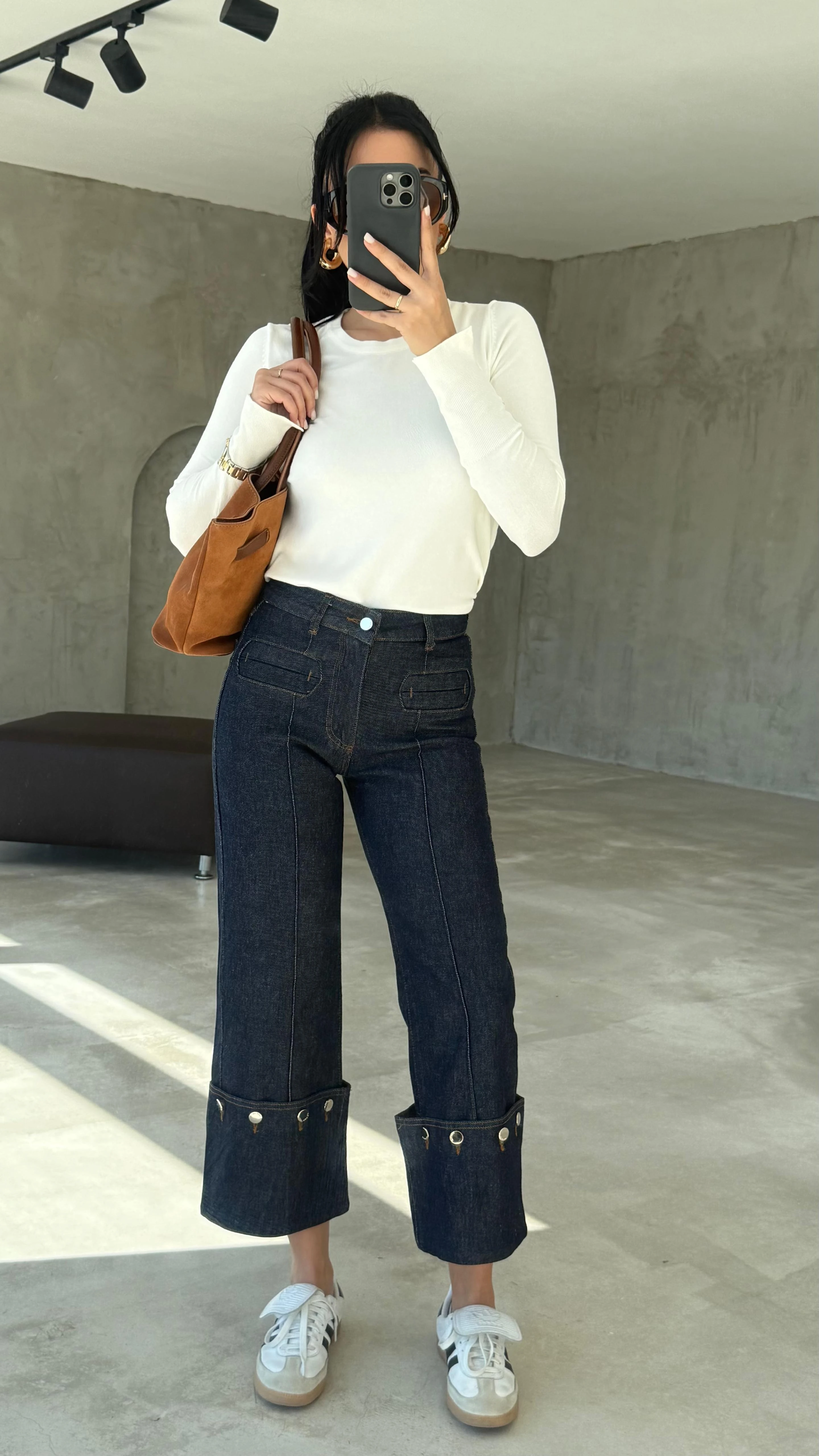 Paça Katlı Straıght Jean (VNT4362)