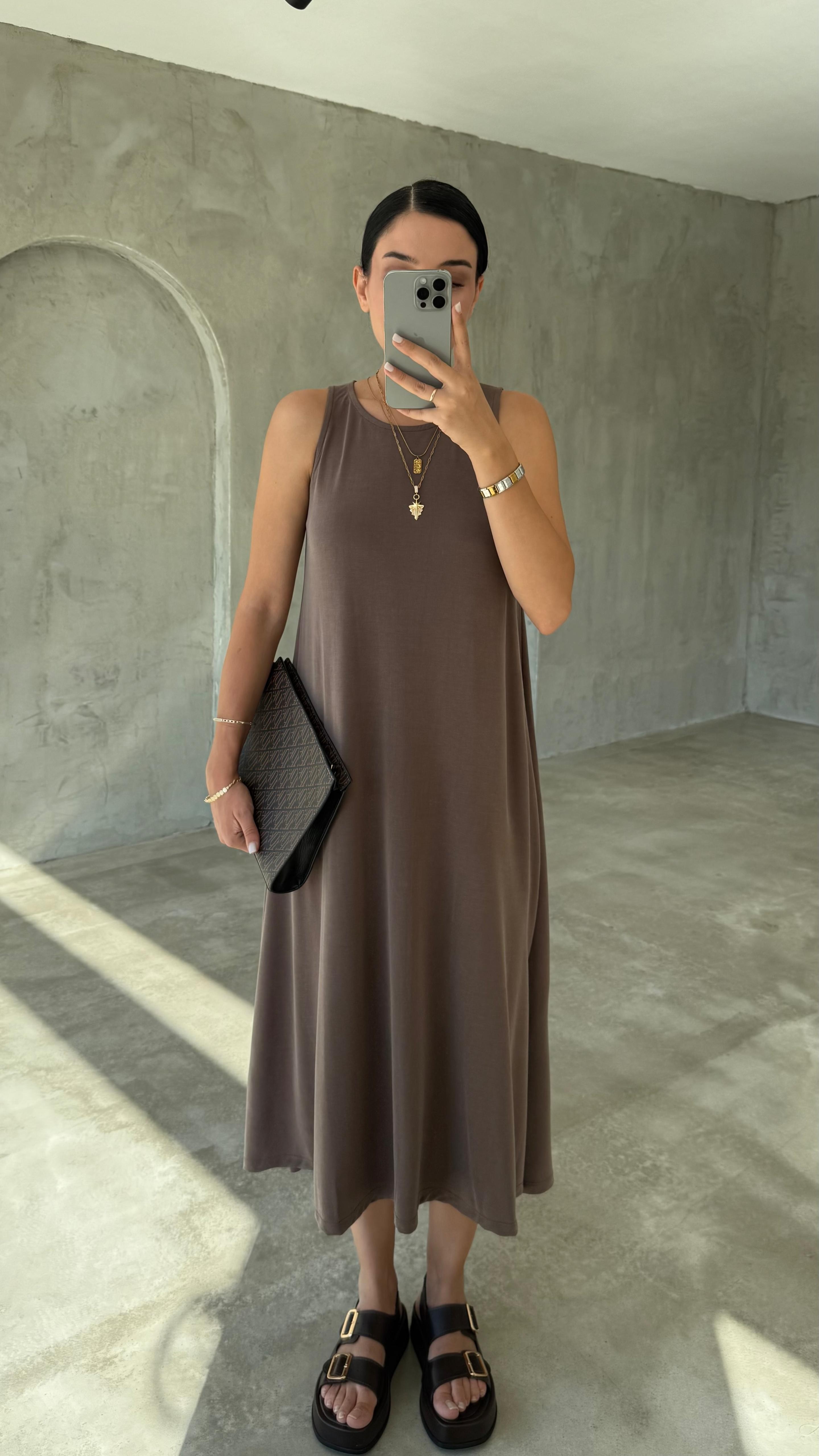 Modal Kumaş Elbise (VNT0101)