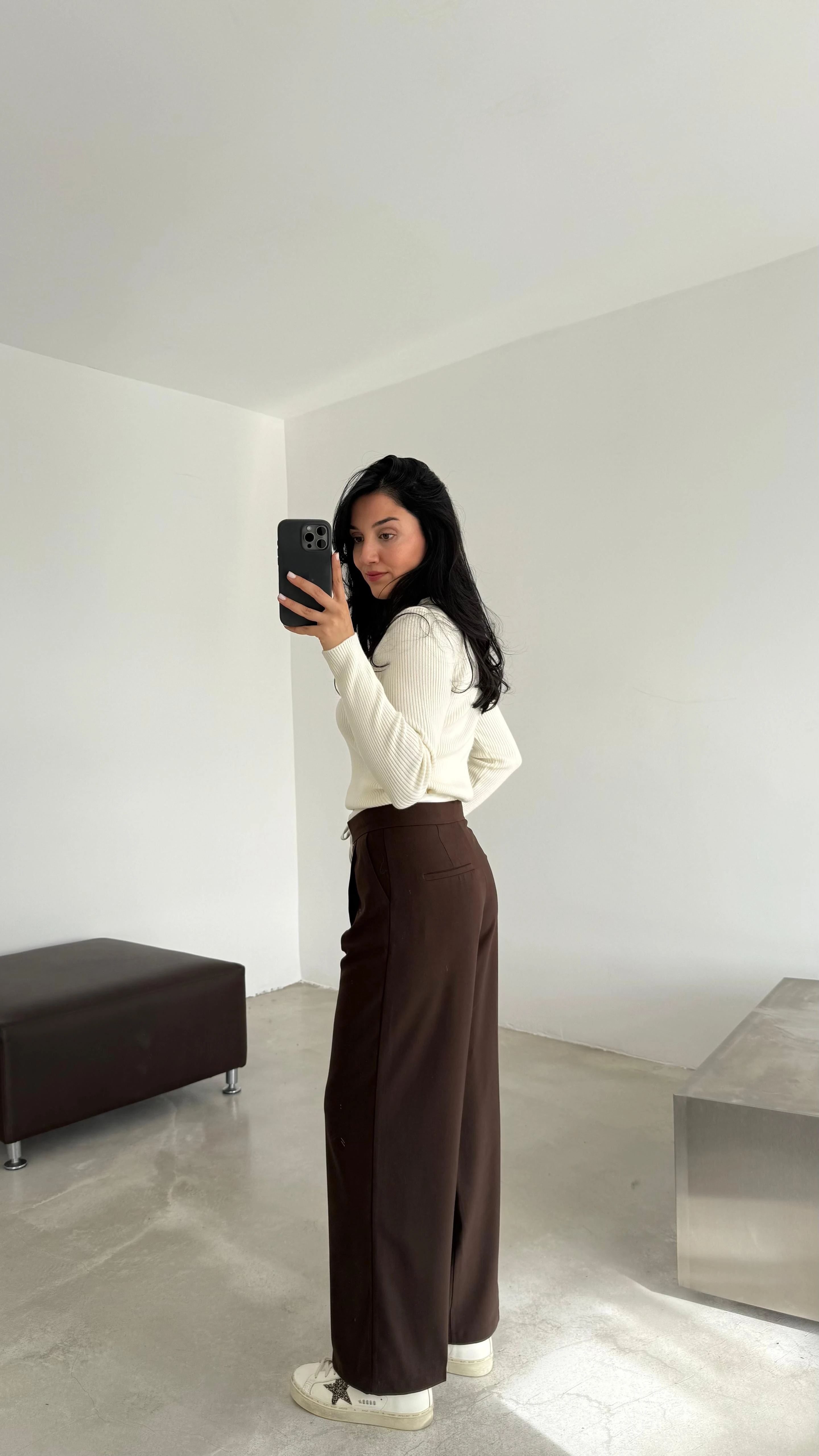 Bel Detaylı Kumaş Pantolon (VNT4037)