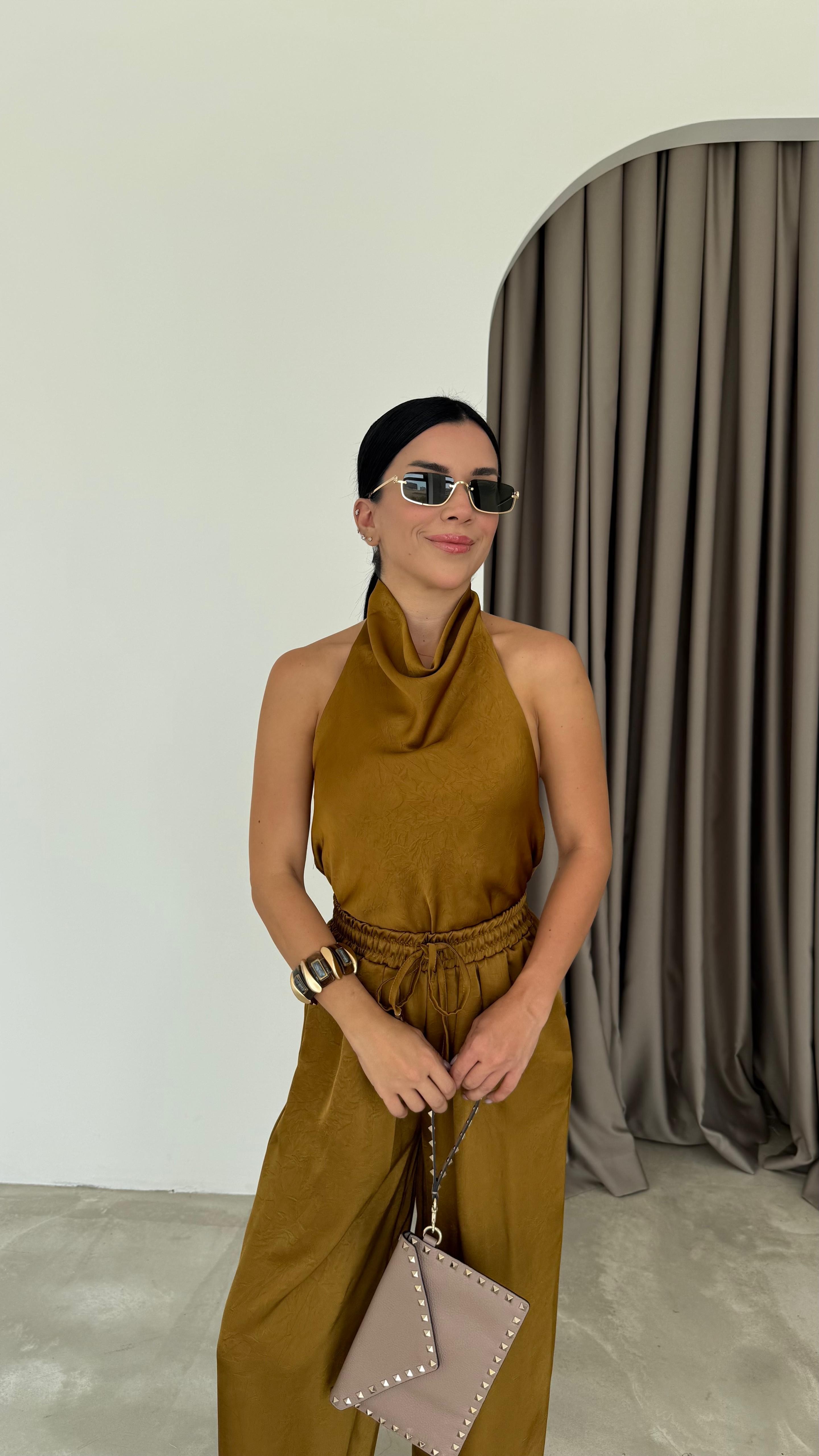 Premium Saten Bluz Pantolon Takım (VNT51211)