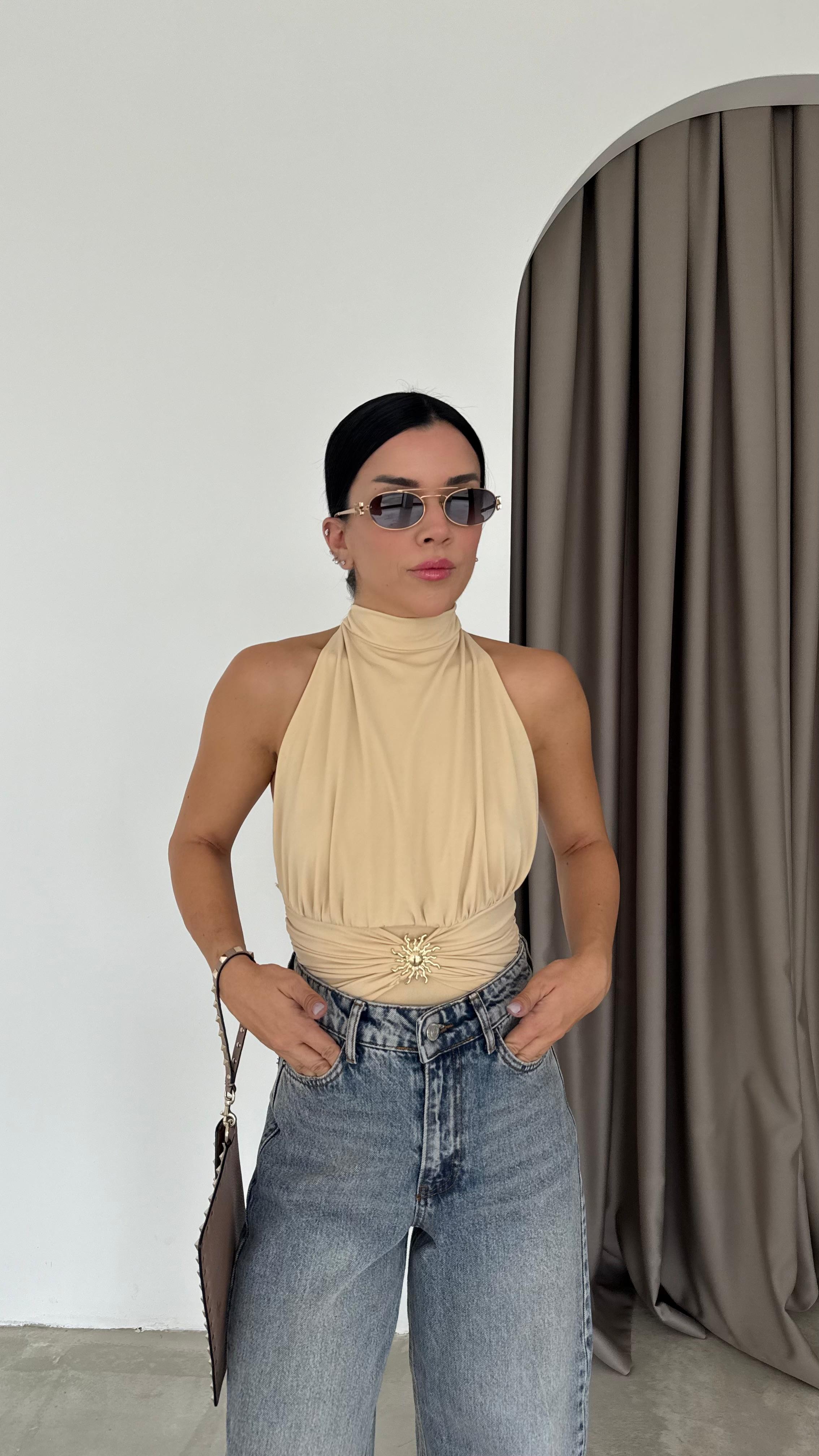 Broş Detaylı Bluz (VNT0527)
