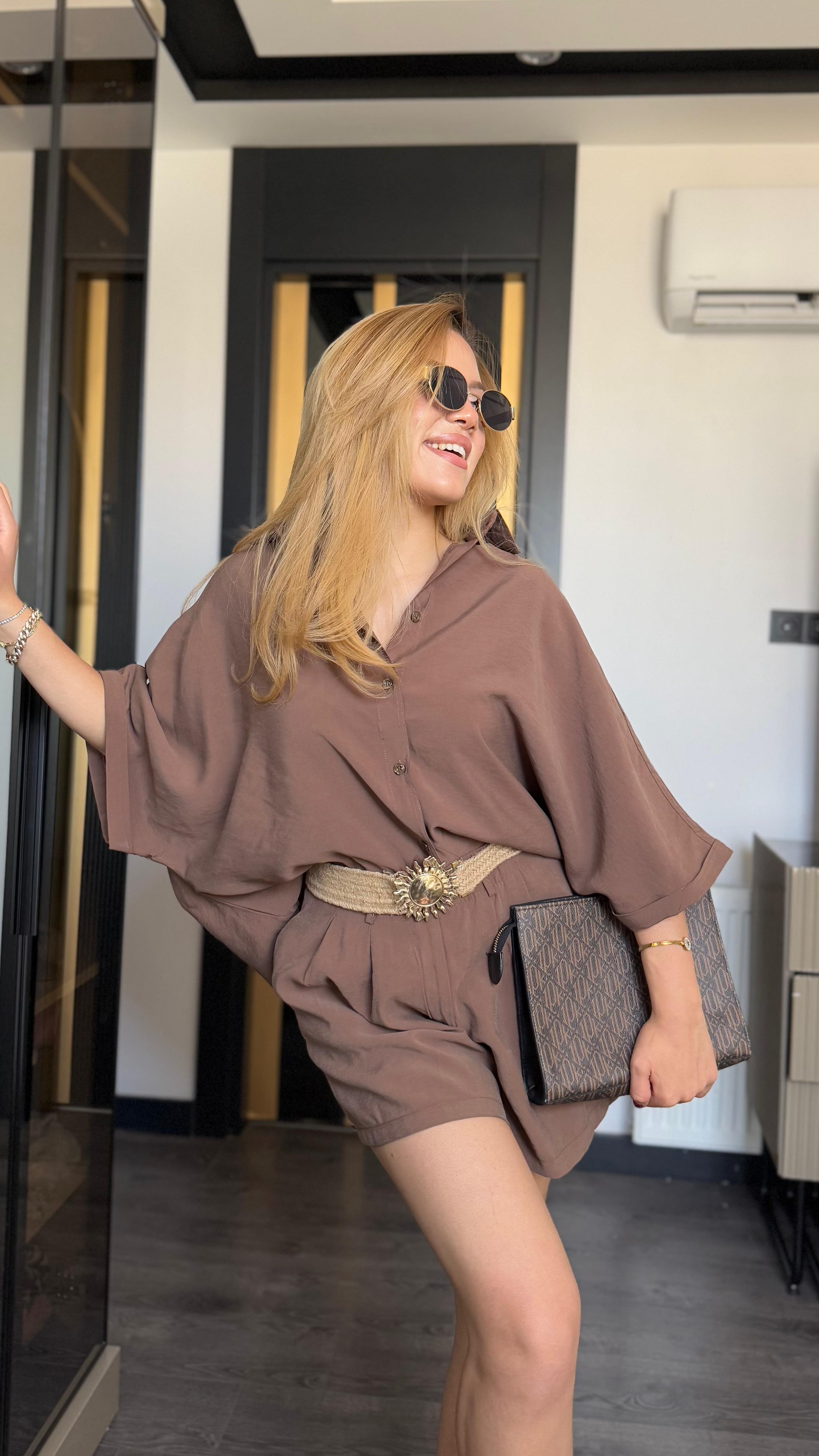 Tensel Kumaş Şortlu Takım (VNTMD)