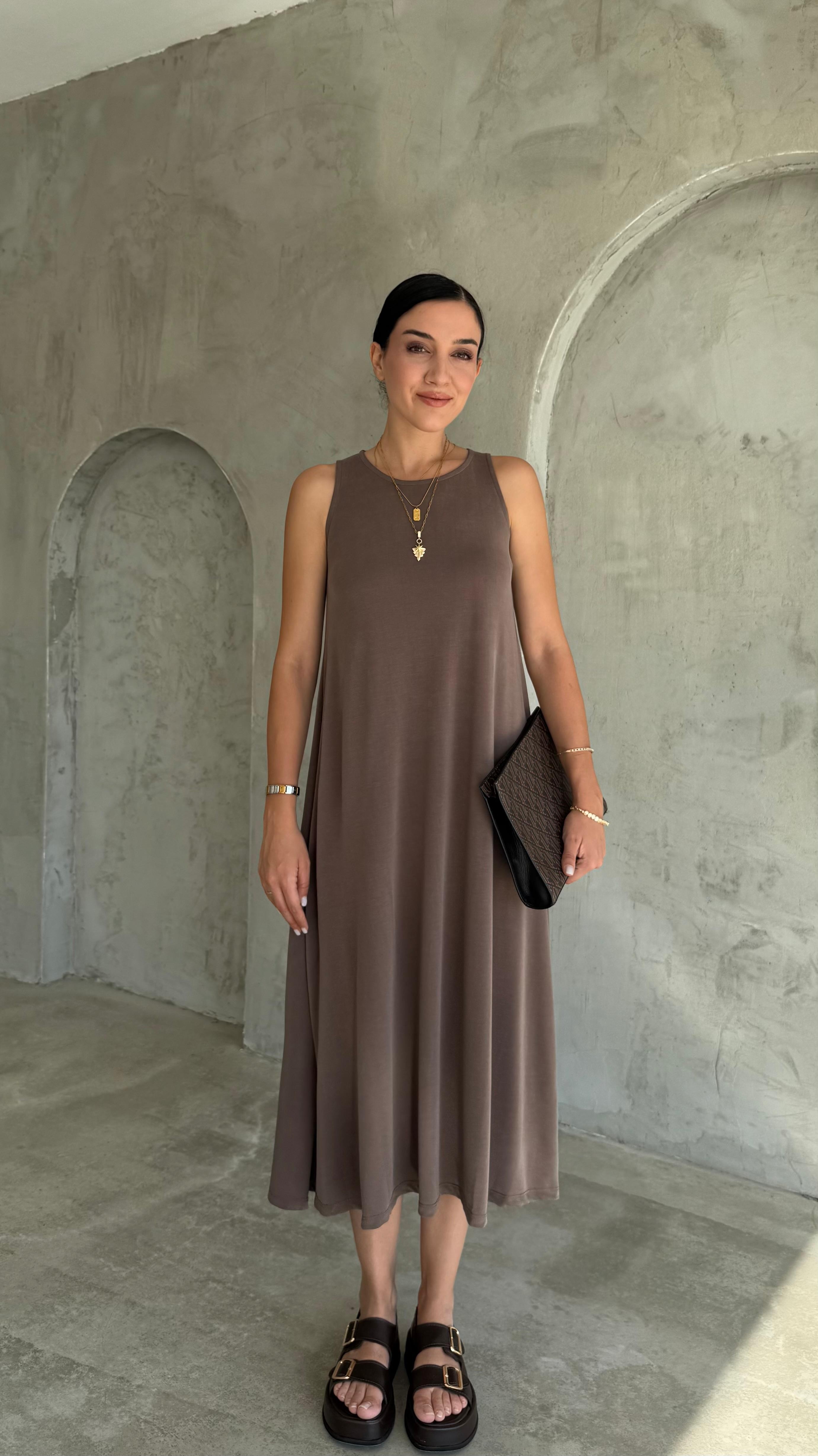 Modal Kumaş Elbise (VNT0101)