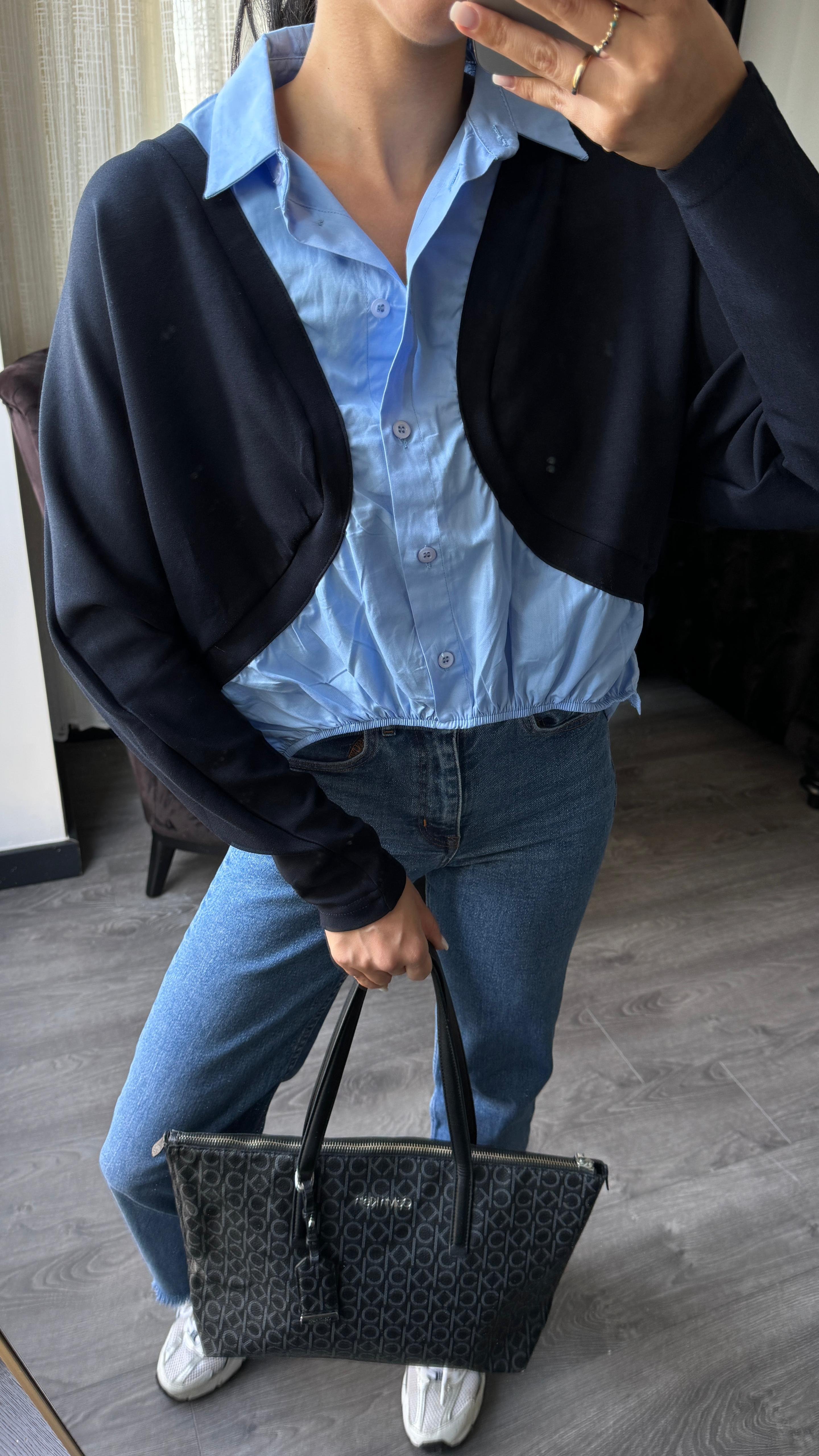 Marka Model Gömlek Detaylı Sweat