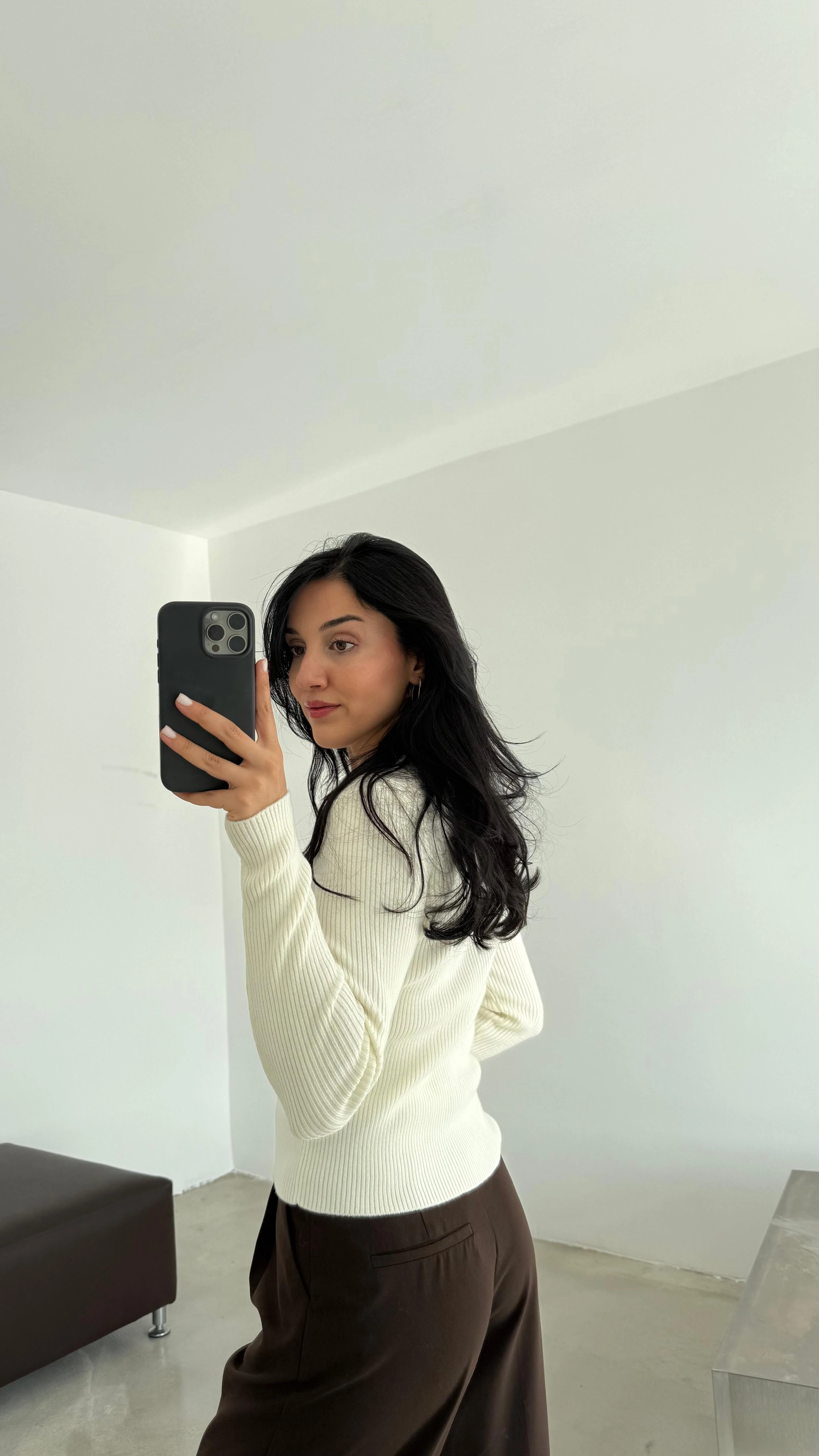 Bisiklet Yaka Yünlü Kazak (VNT10819)