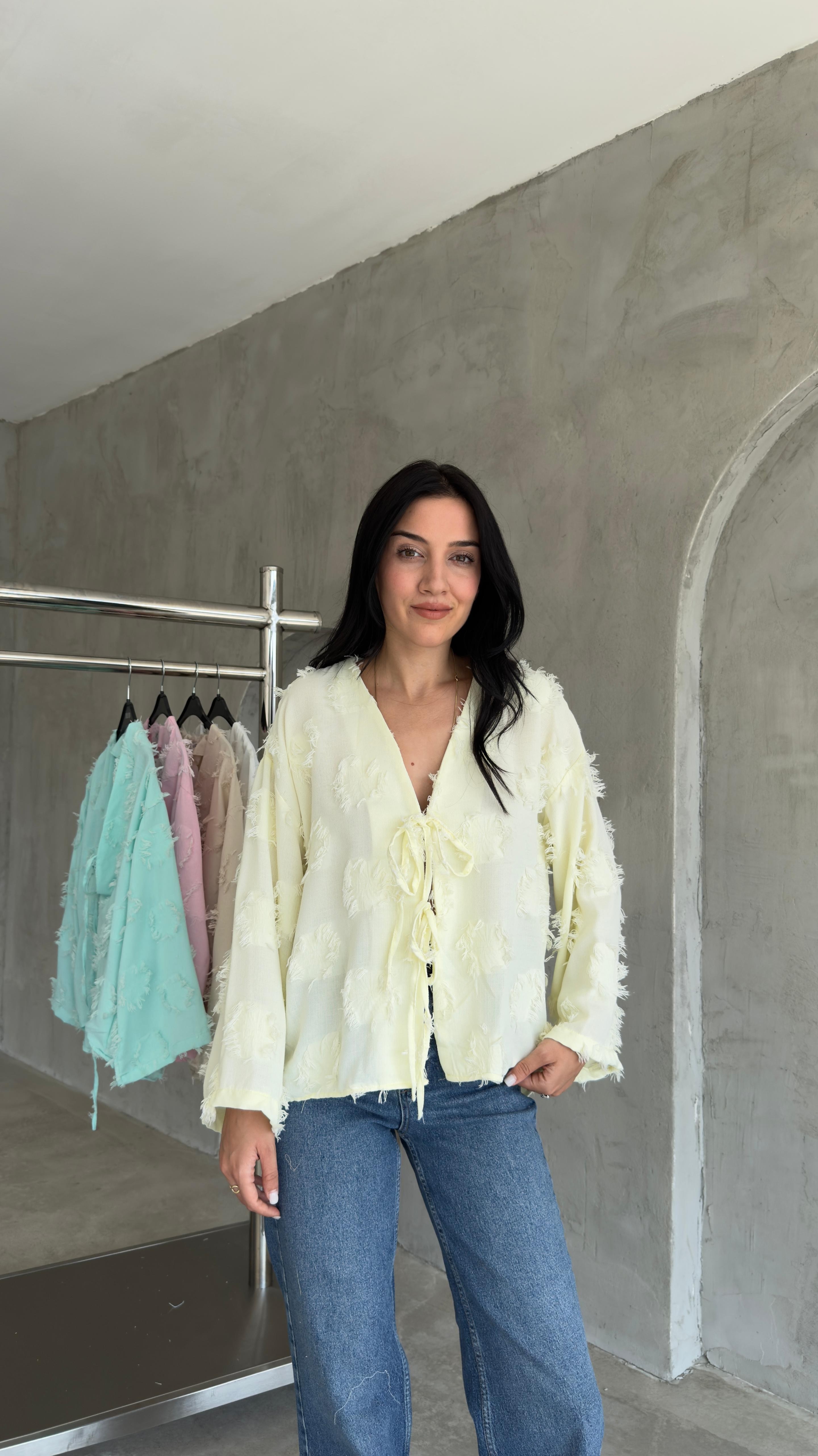 Püsküllü Kimono (VNT7012)