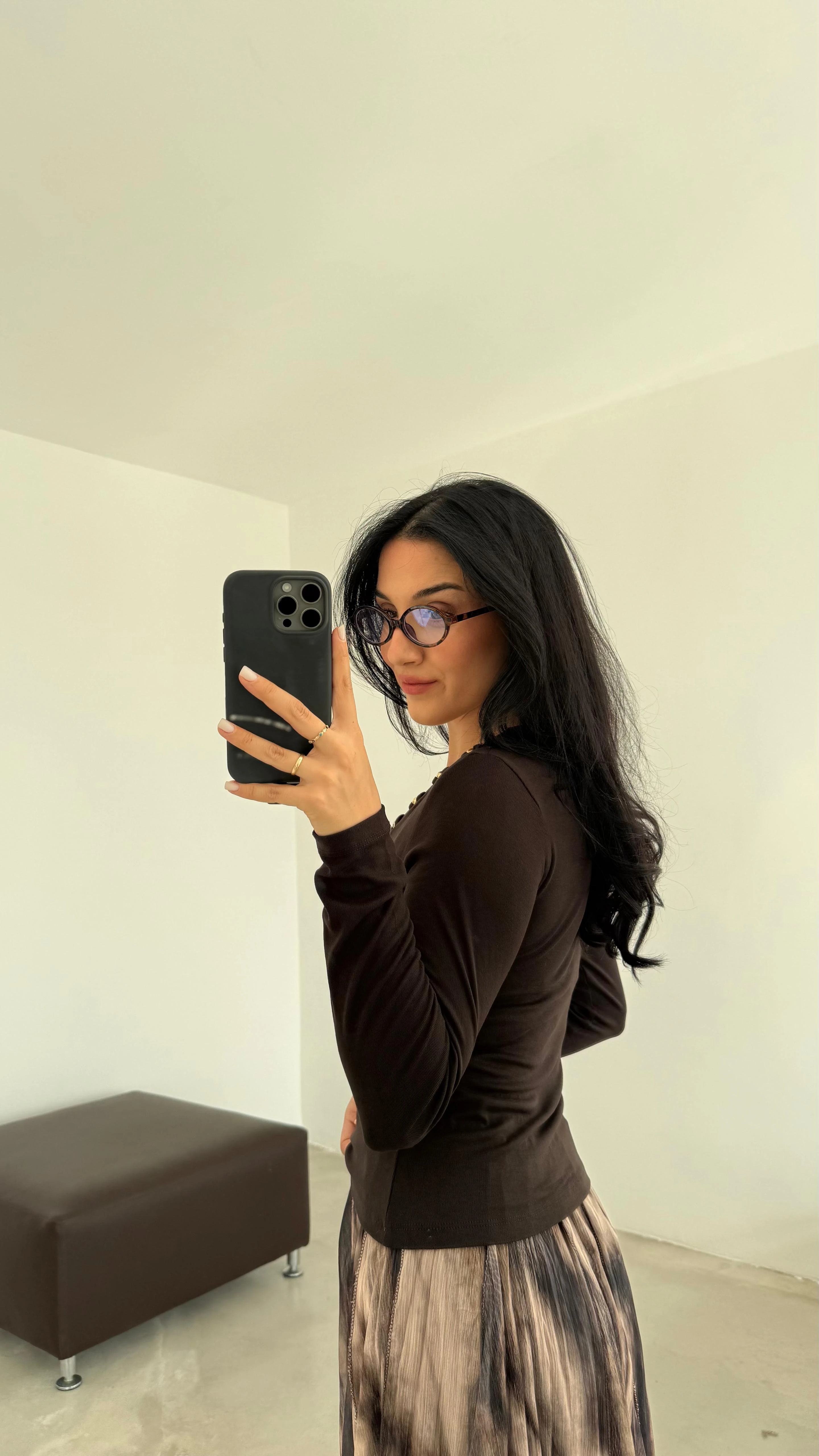 Yaka Boncuk Detaylı Bluz (VNT251047)