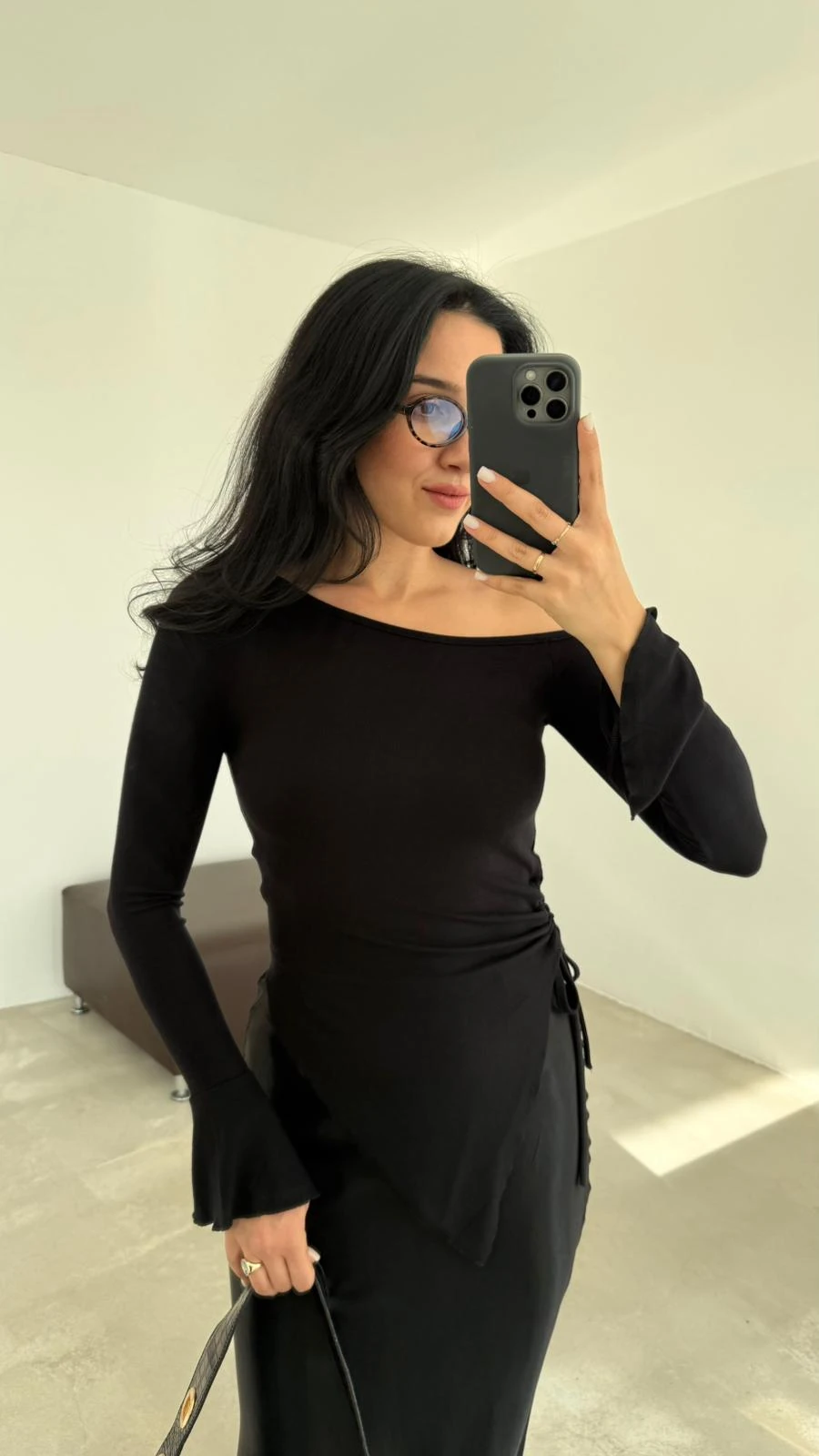 Düşük Omuz Bluz (VNT251056)