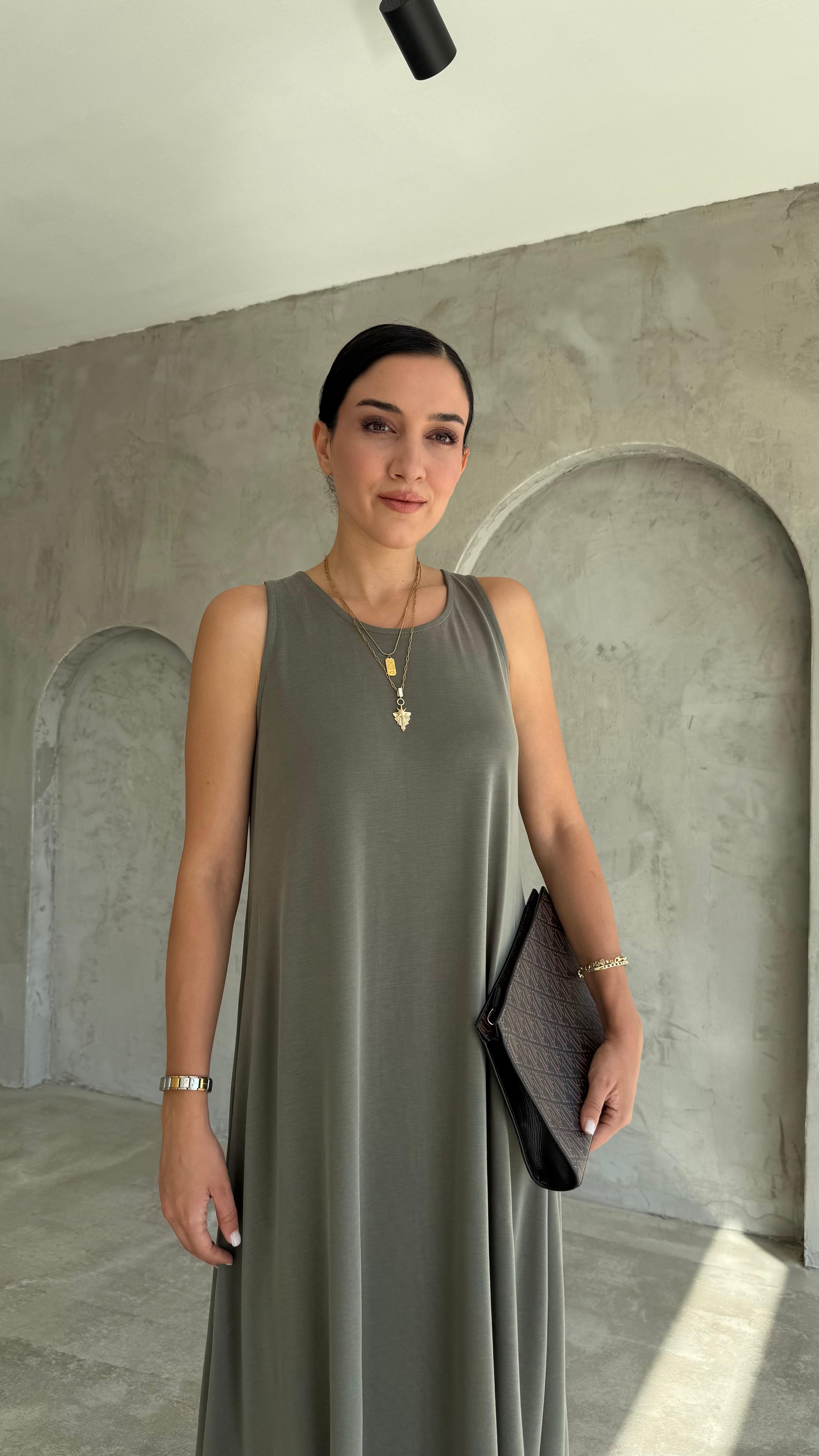 Modal Kumaş Elbise (VNT0101)