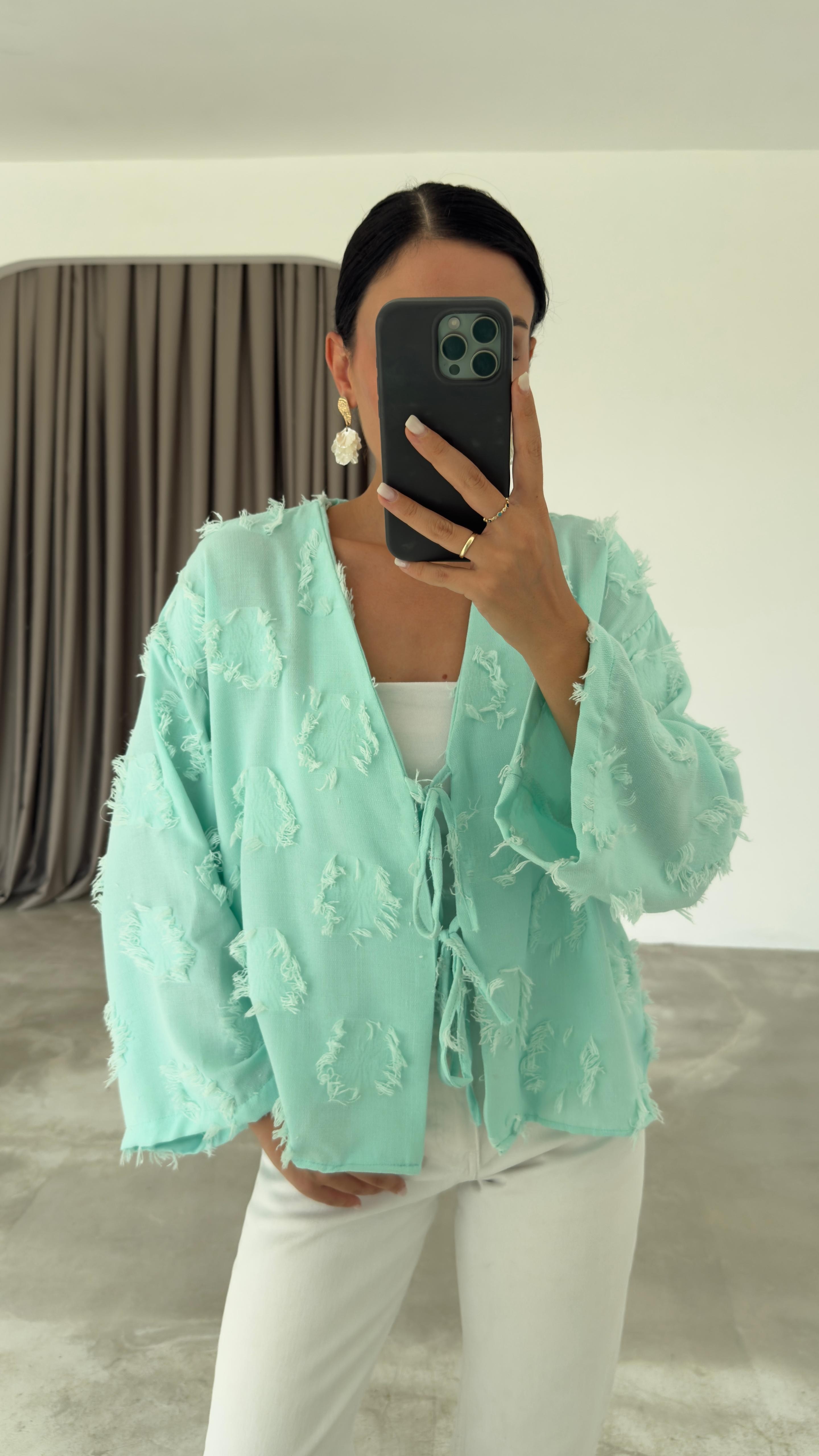 Püsküllü Kimono (VNT7012)