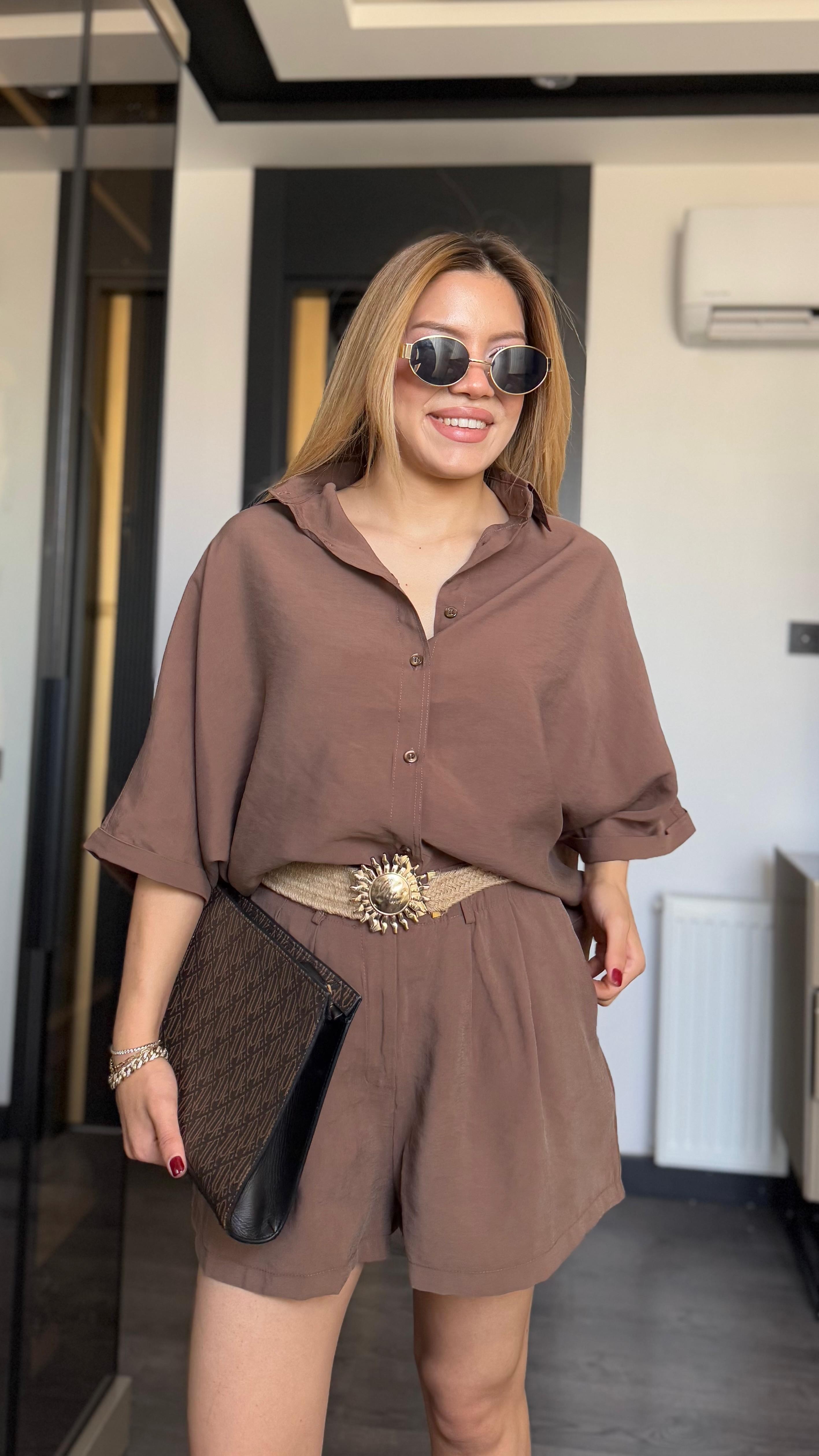 Tensel Kumaş Şortlu Takım (VNTMD)