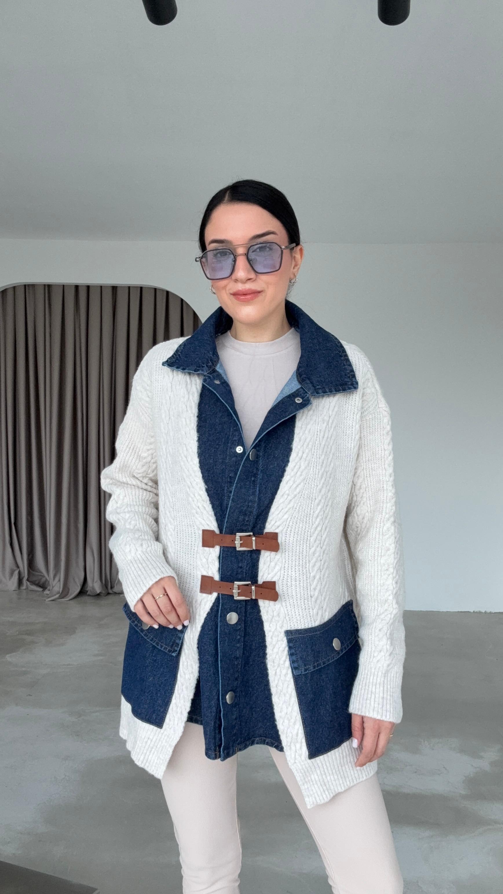 Kemer Detaylı Hırka (VNT0078)