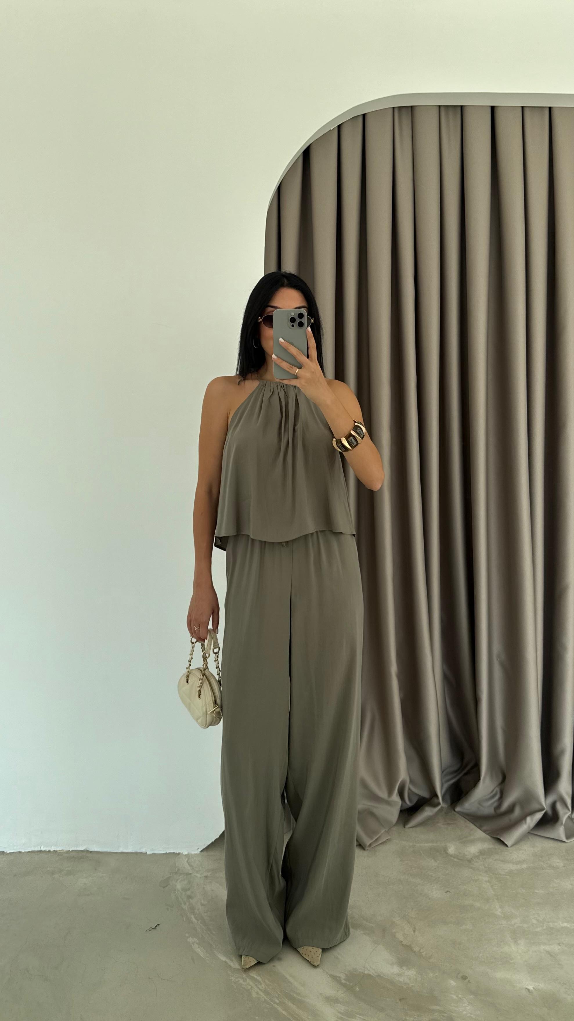 Tensel Kumaş Bel Lastikli Takım (VNT51213)