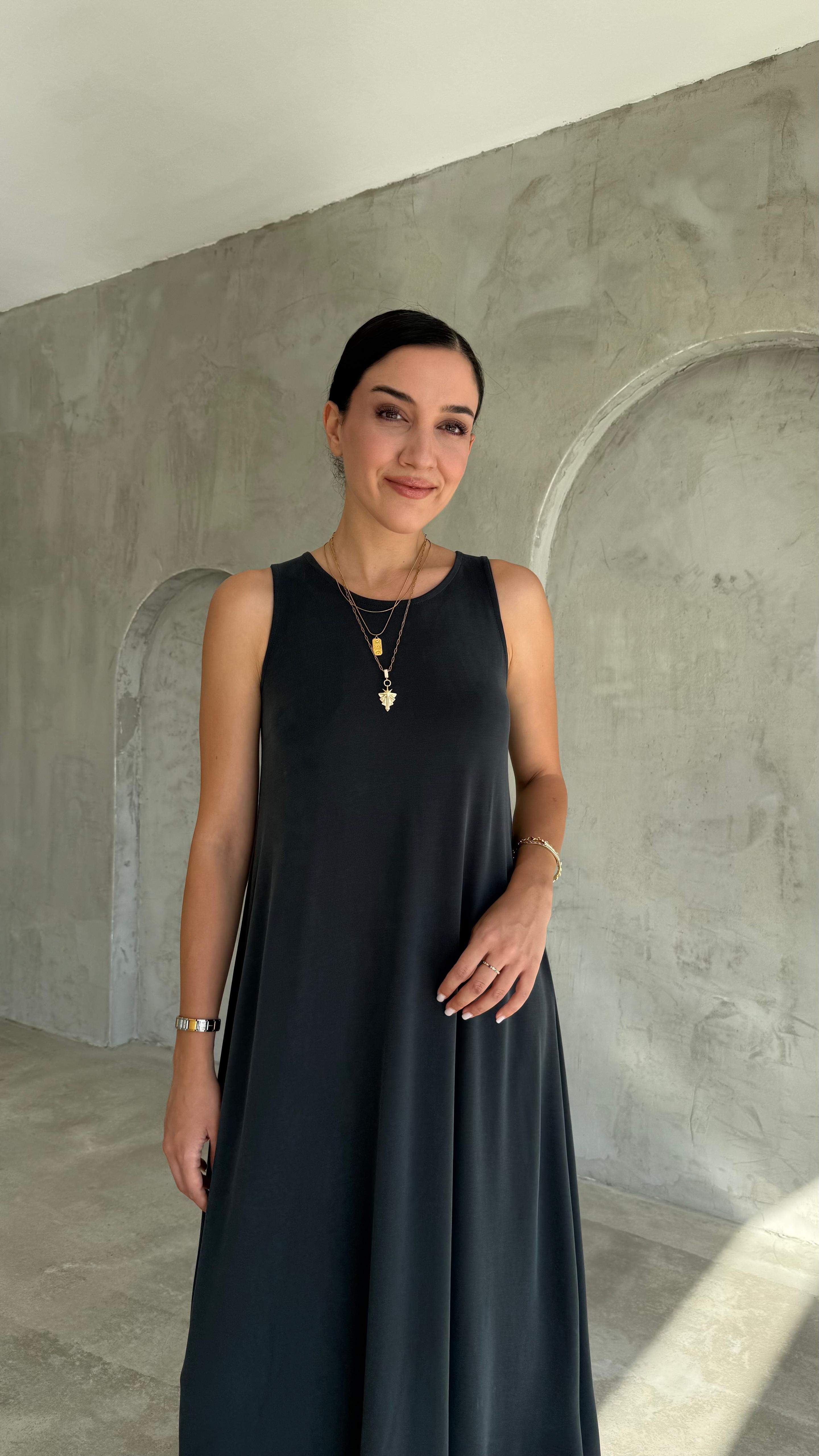 Modal Kumaş Elbise (VNT0101)