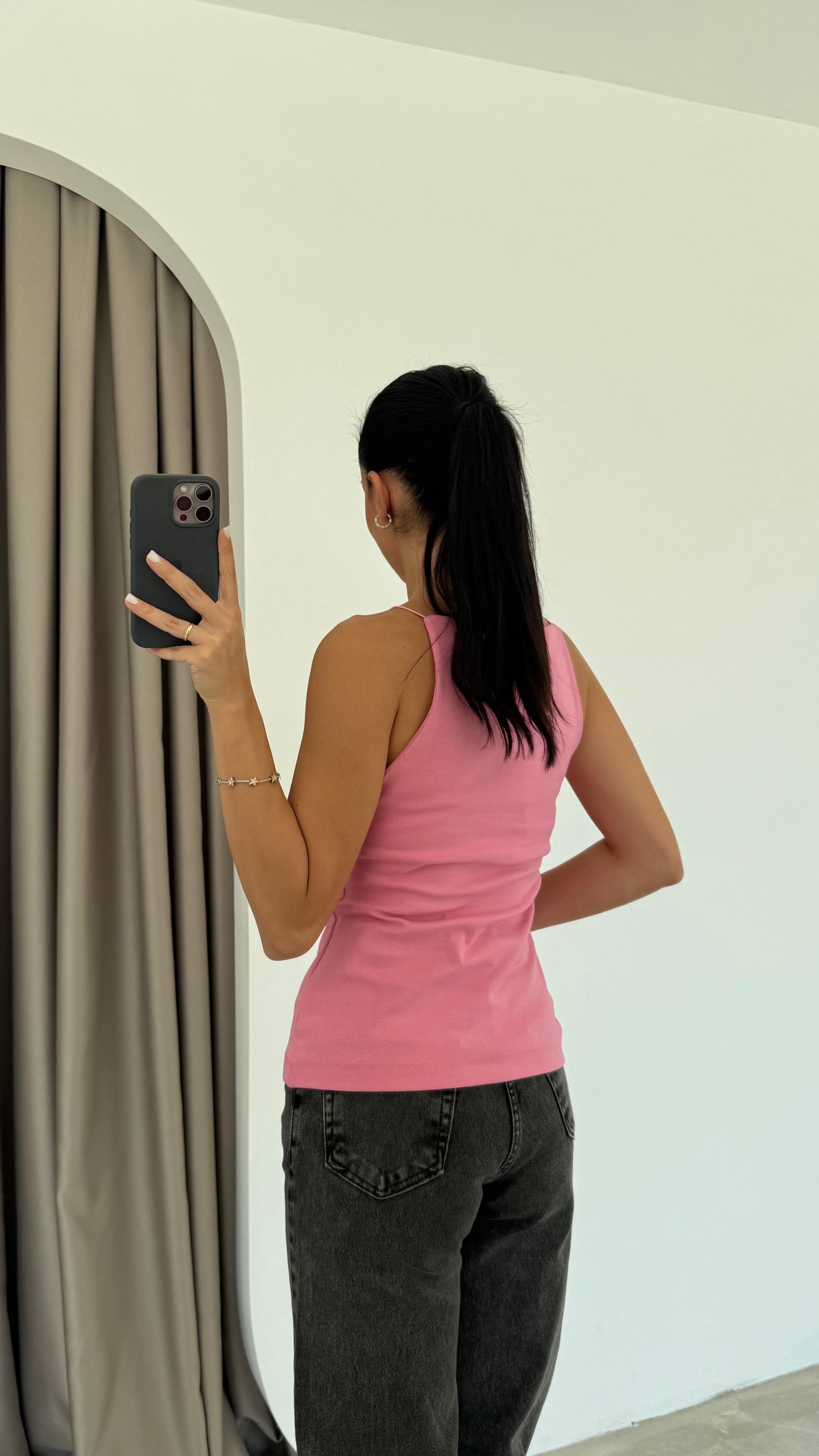 Halter Yaka İp Askılı Top