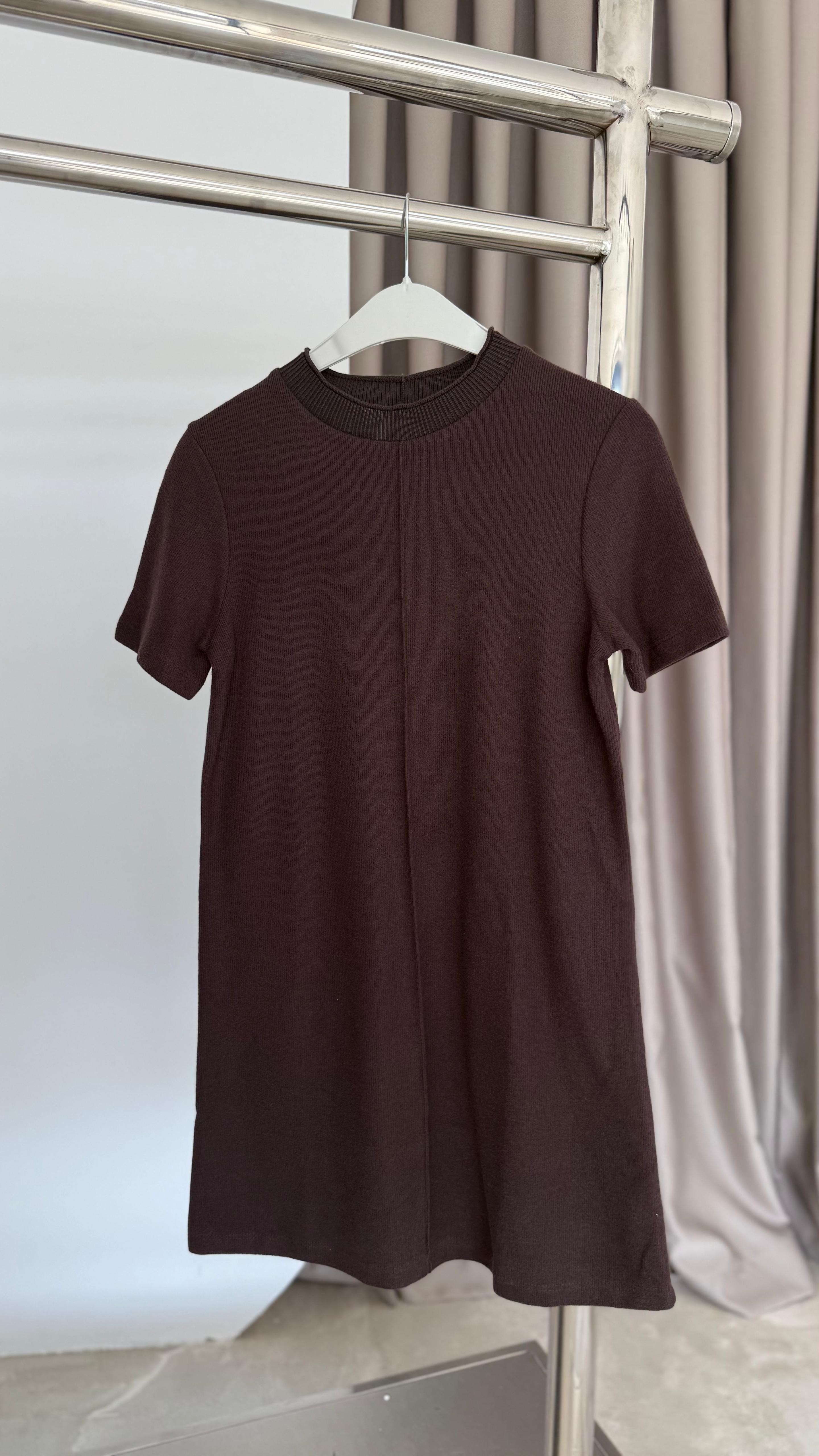 Yumuşak Dokulu Mini Elbise (VNT90810)