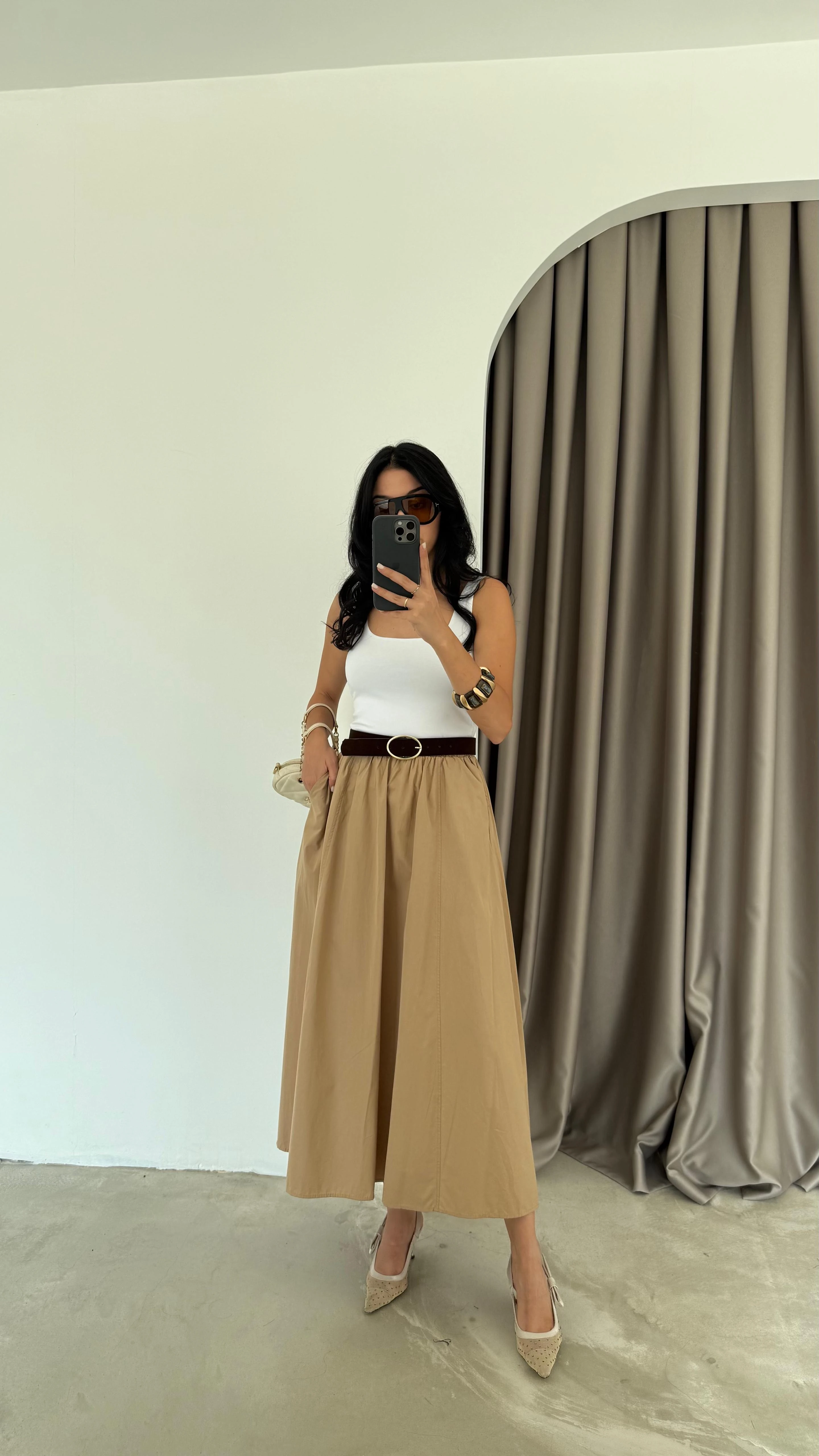 Bel Lastikli Cepli Etek (VNTBP)