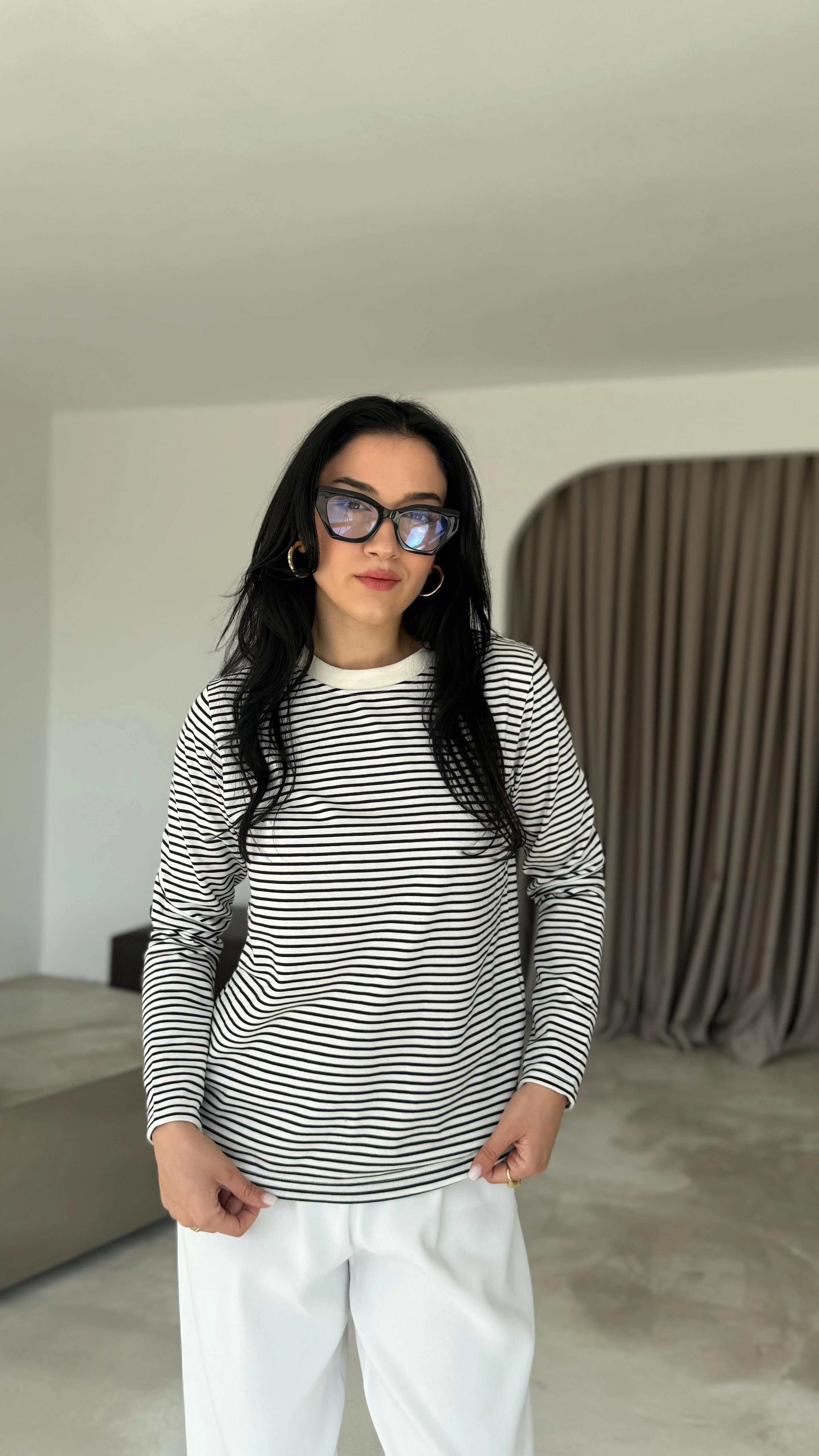 Marka Muadili Uzun Kollu Tshirt