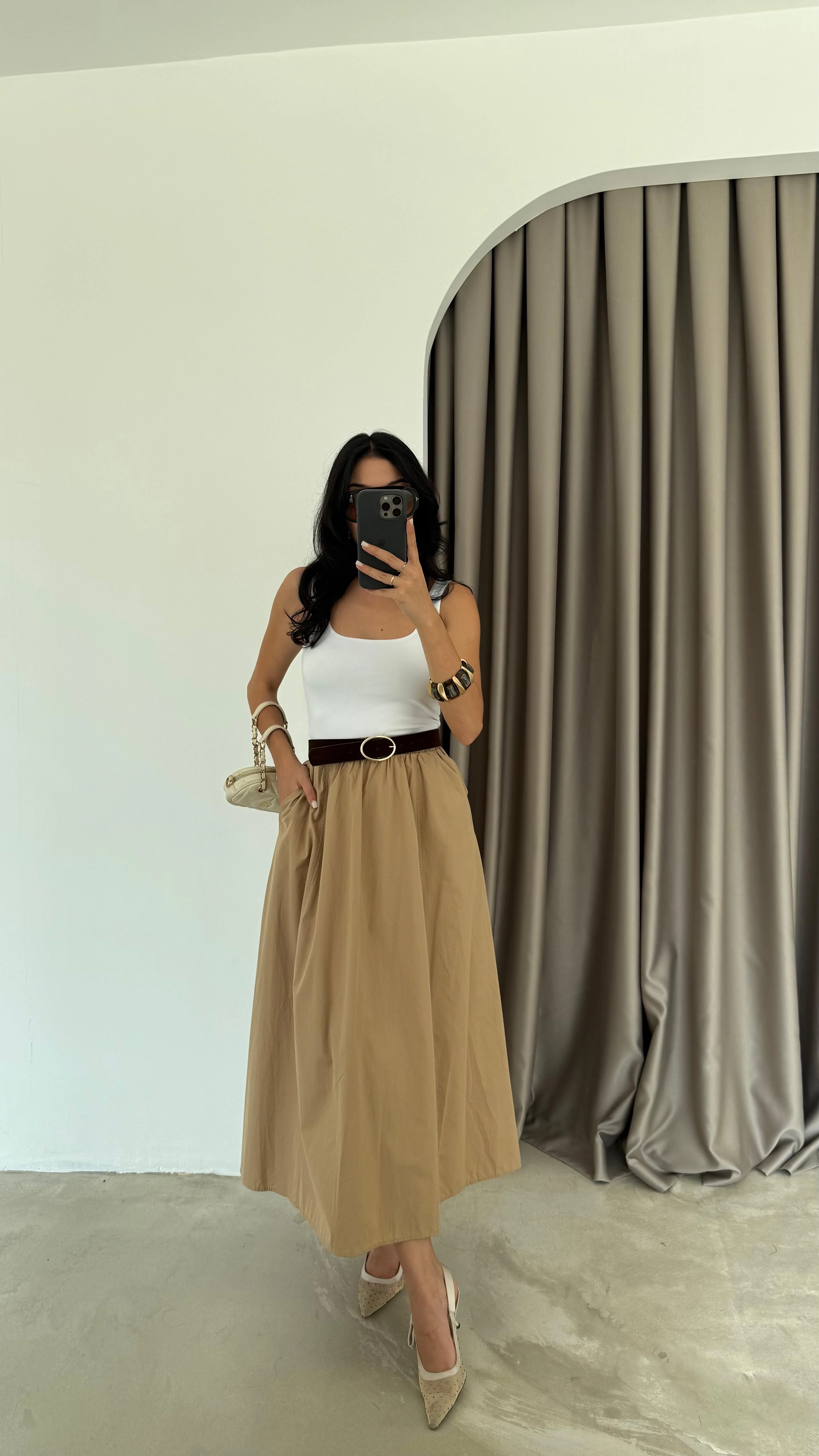 Bel Lastikli Cepli Etek (VNTBP)