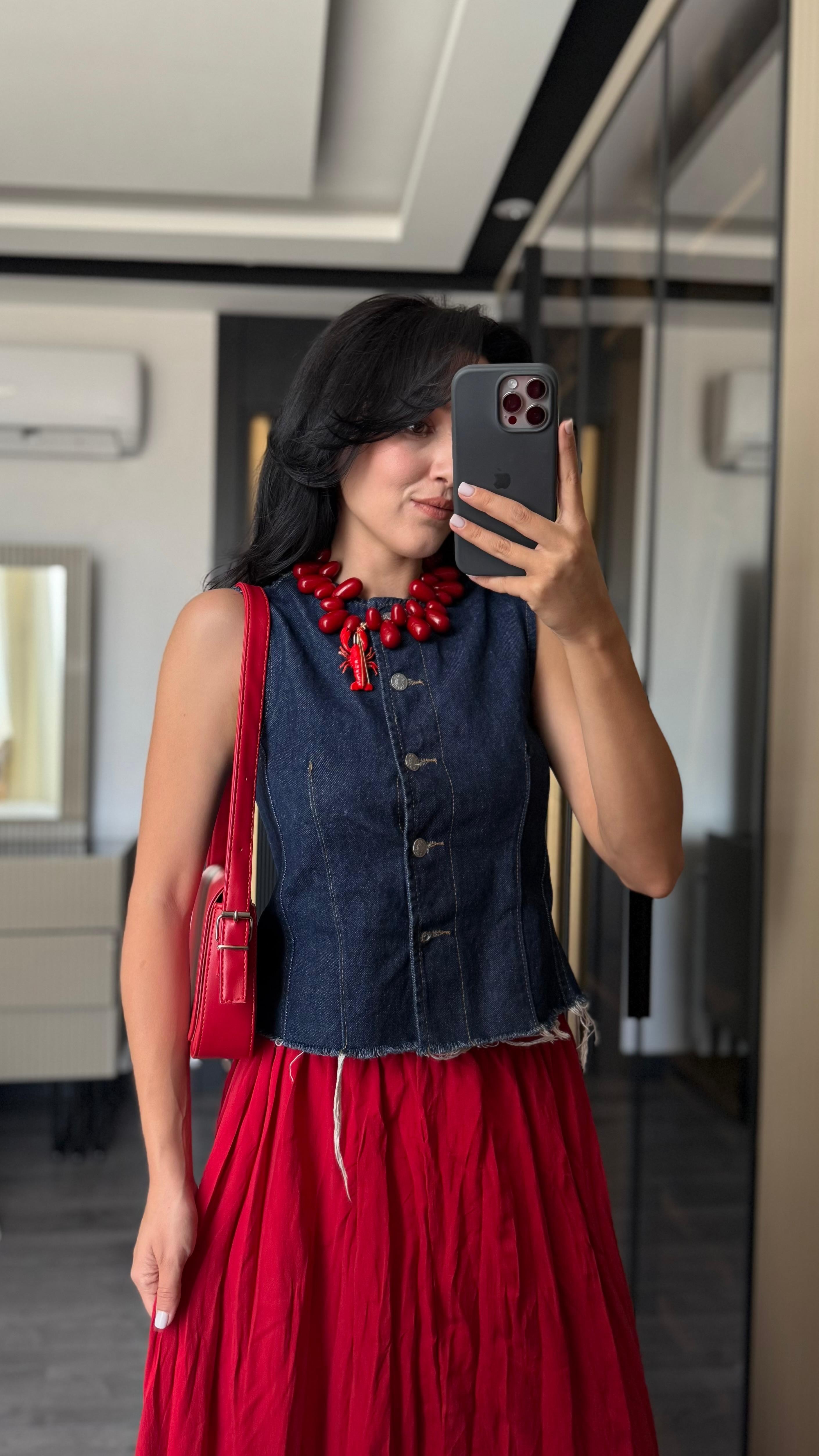 Denim Yelek (VNTFLW)