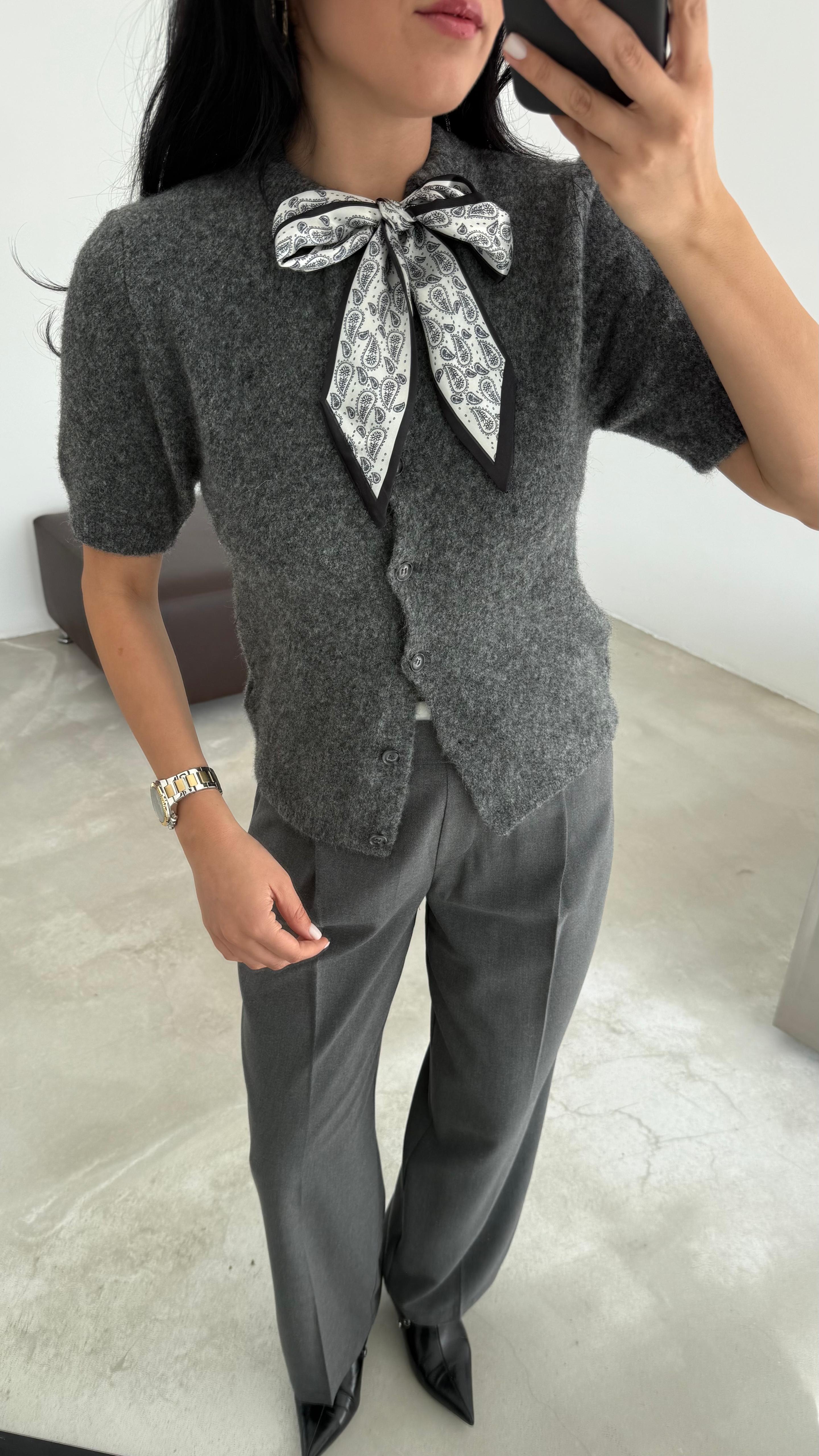 Şal Detaylı Hırka (VNT9058)