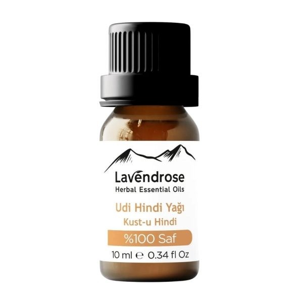 LAVENDROSE Udi Hindi Yağı (Kust-u Hindi Yağı) 10 ml %100 saf 