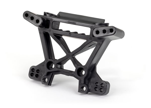  Shock tower, front, extreme heavy duty, black (for use with #9080 upgrade kit) TRX9038