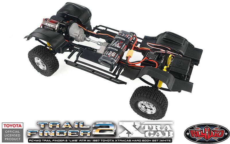 RC4WD Trail Finder 2 "LWB" RTR w/ 1987 Toyota XtraCab Hard Body Set (White)