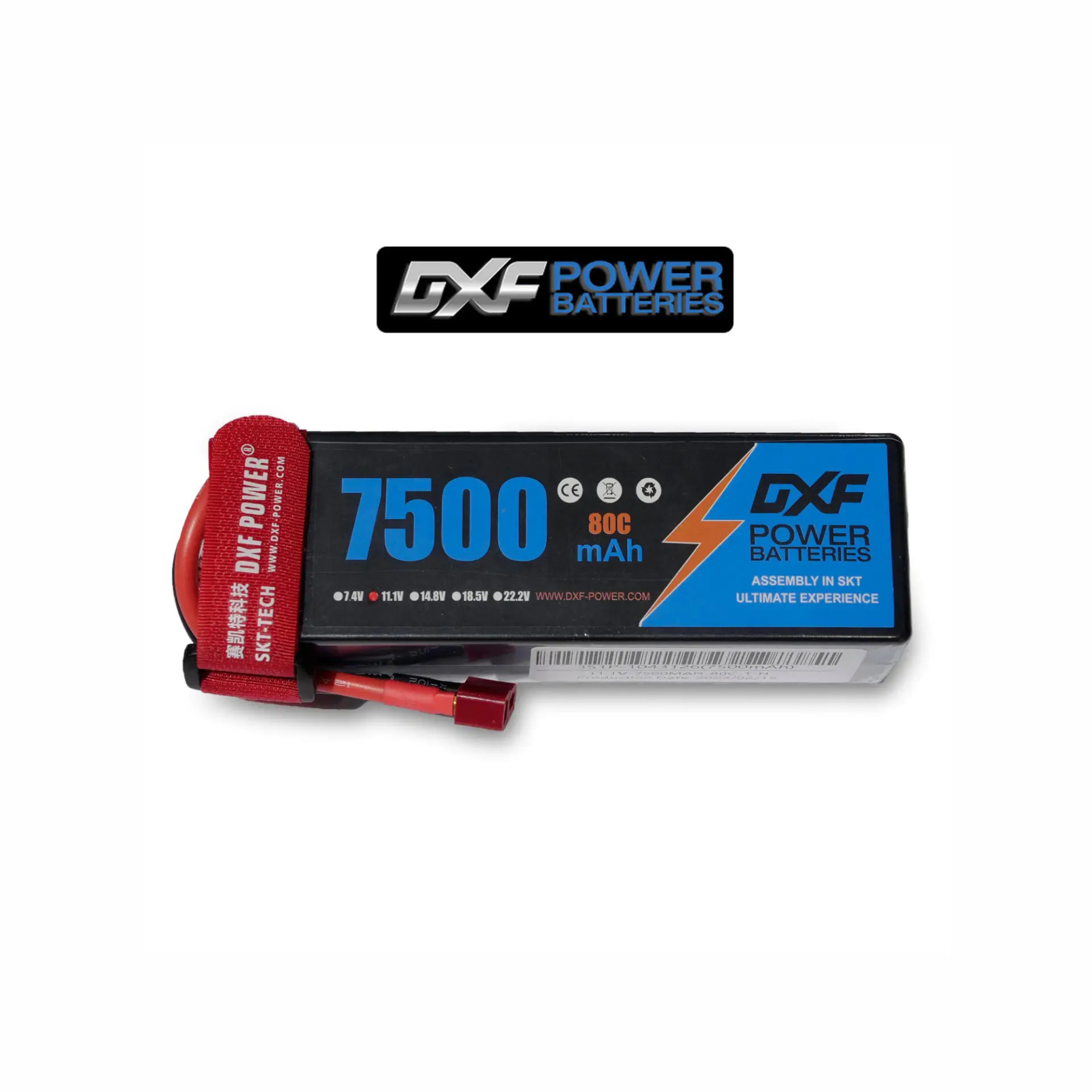 DXF Power 11.1v 3s 7500mAh 80c Hardcase Lipo Batarya