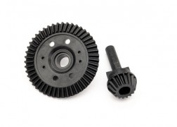 Ring gear, differential/ pinion gear, differential TRX10579