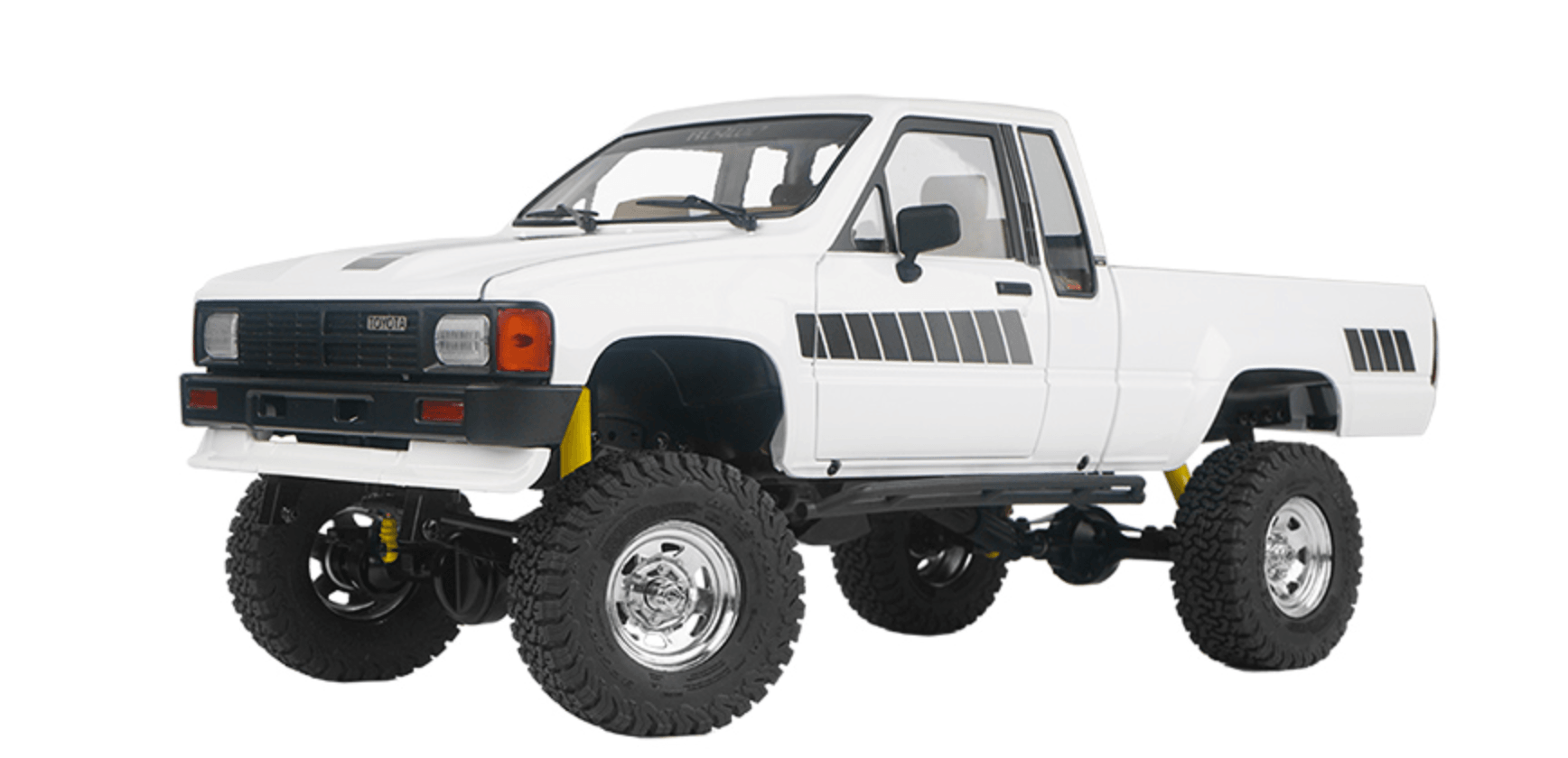 RC4WD Trail Finder 2 "LWB" RTR w/ 1987 Toyota XtraCab Hard Body Set (White)