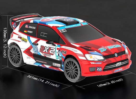 ZD Racing RX12 1/12 RC Polo GTI Rally 4WD Brushless RTR