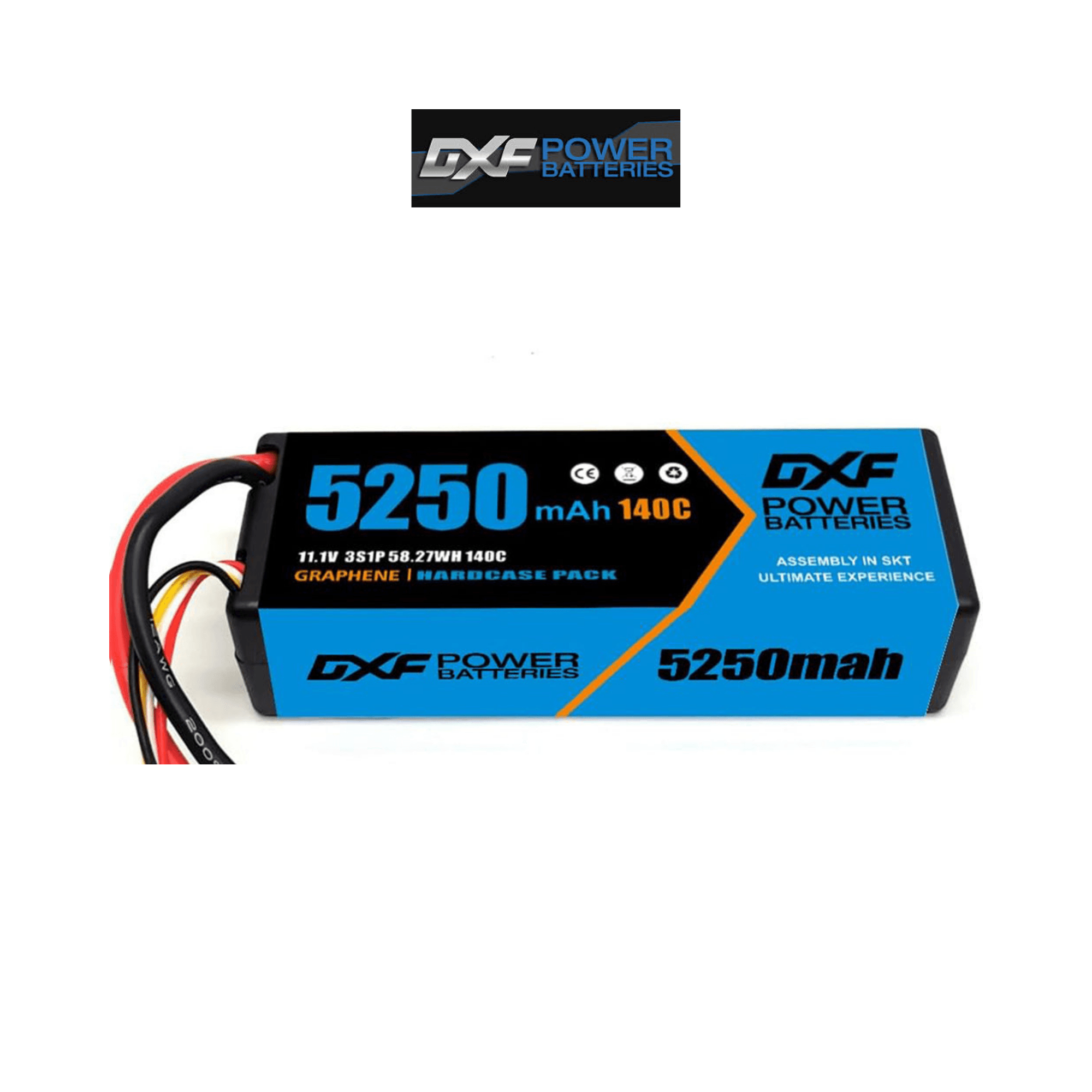 DXF Power 3s 11.1v 5250mAh 140C Hardcase Lipo Batarya