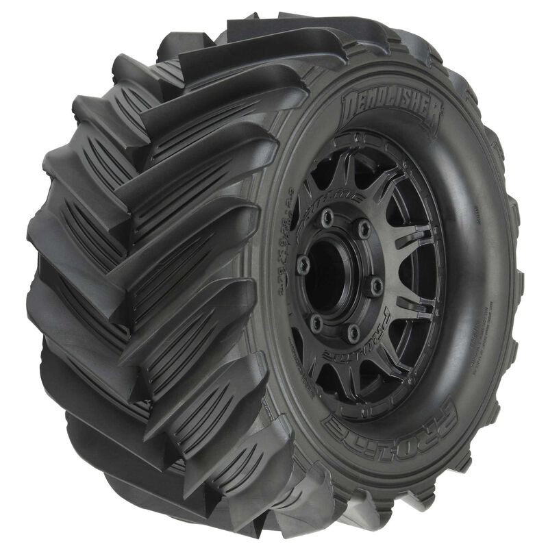 Demolisher F/R 2.8" MT Tires Mounted 12mm/14mm Black Raid (PRO1019610)
