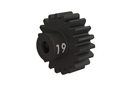  Gear, 19-T pinion (32-p), heavy duty (machined, hardened steel) (fits 3mm shaft)/ set screw TRX3949