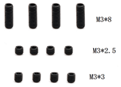 Hexagon socket headless screw M3*8  M3*2.5  M3*3 16066